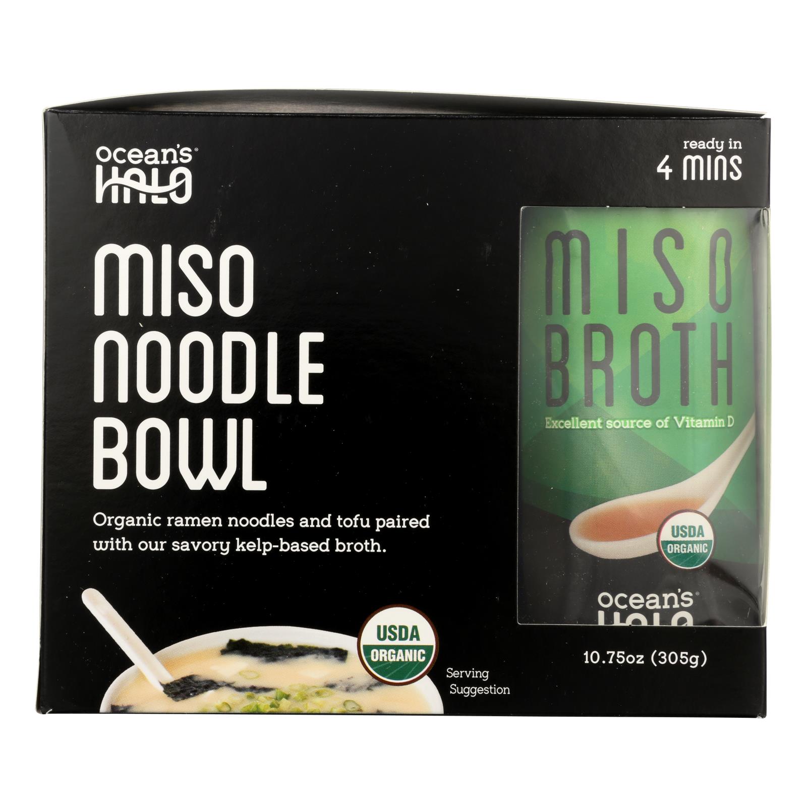 Ocean's Halo - Noodle Bowl Miso - 6개 묶음상품 - 10.75 OZ