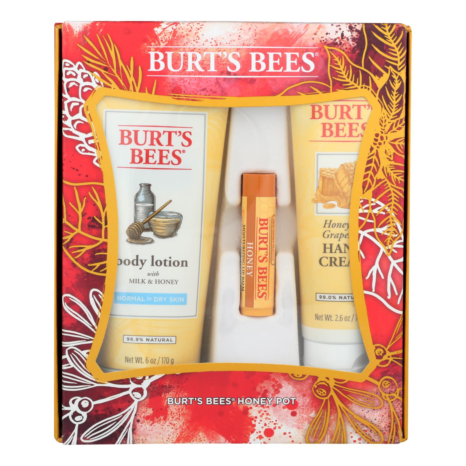 Burts Bees - Gift Pack Honey Pot - Case of 4 - 1 CT