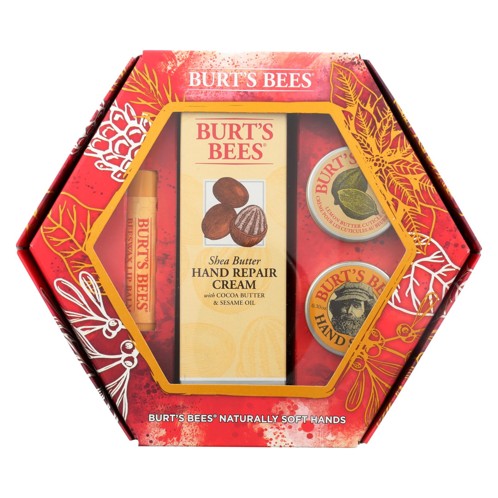 Burts Bees - Gift Pack Natural Soft Hands - Case of 4 - 1 CT