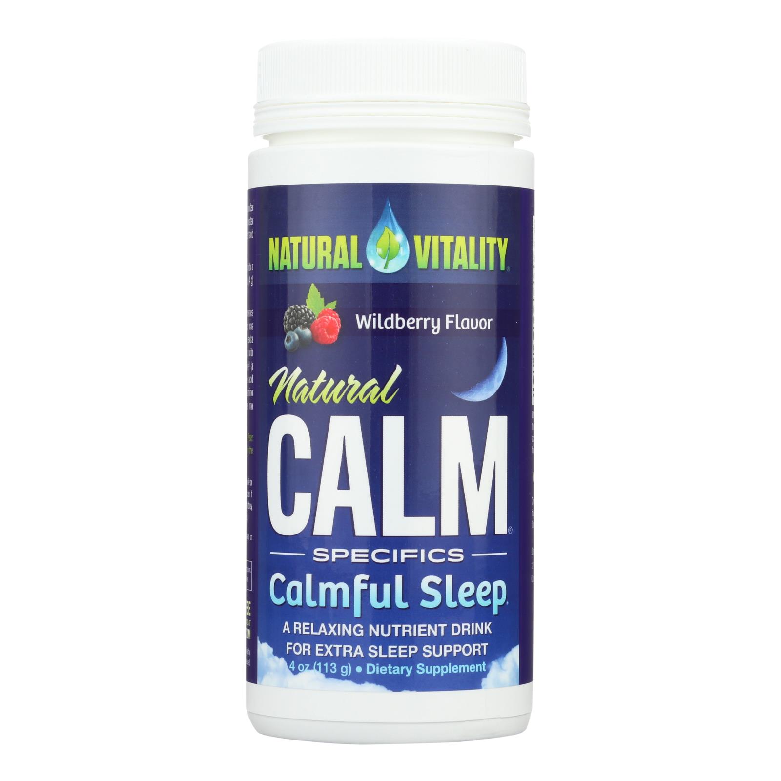 Natural Vitality's Natural Calm Specifics Calm Sleep With Natural Wildberry Flavor - 1 Each - 6 OZ