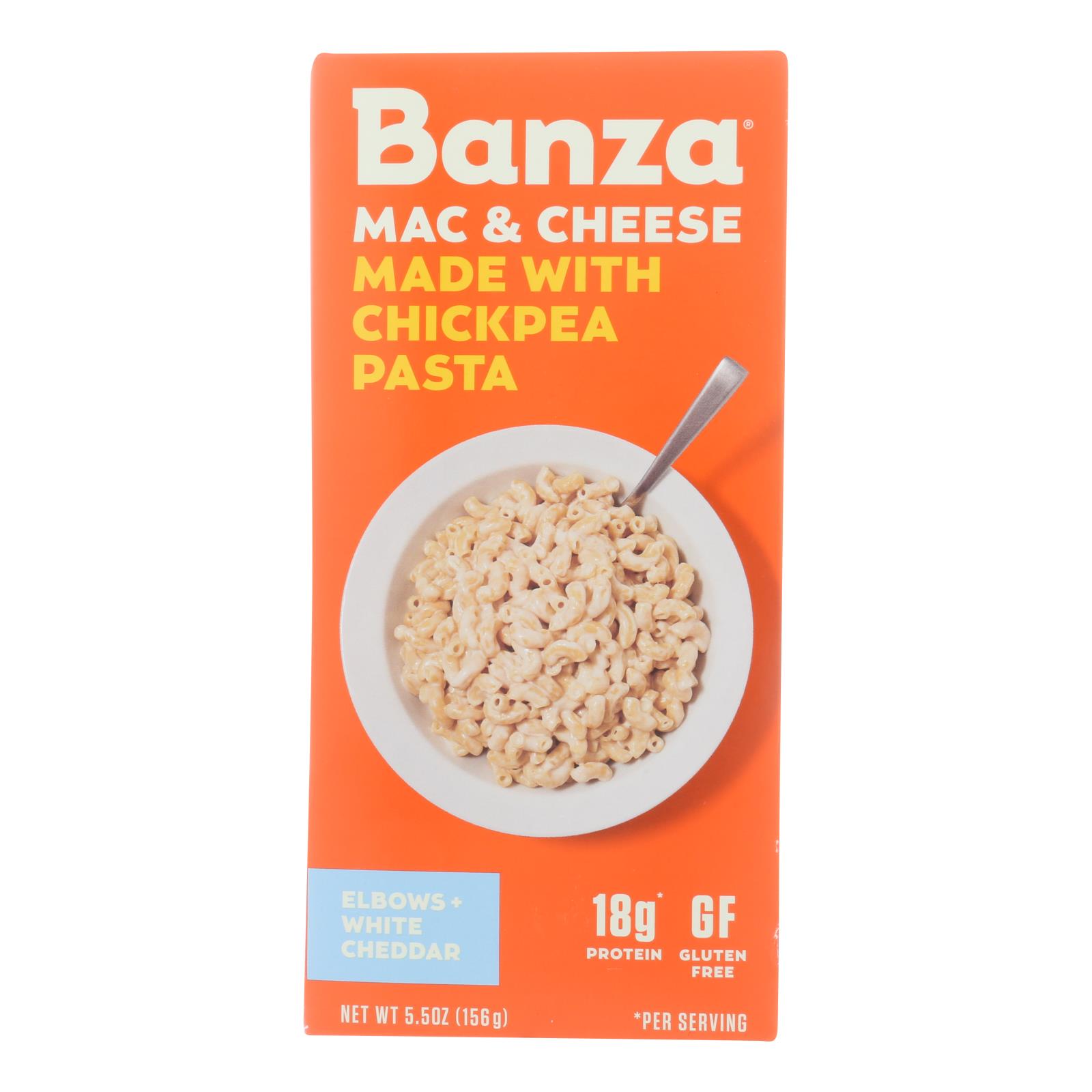 Banza - Chickpea Pasta Mac and Cheese - White Cheddar - 6개 묶음상품 - 5.5 oz.