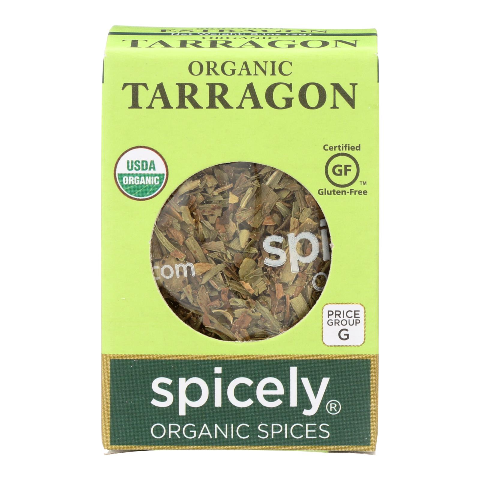 Spicely Organics - Organic Tarragon - 6개 묶음상품 - 0.1 oz.