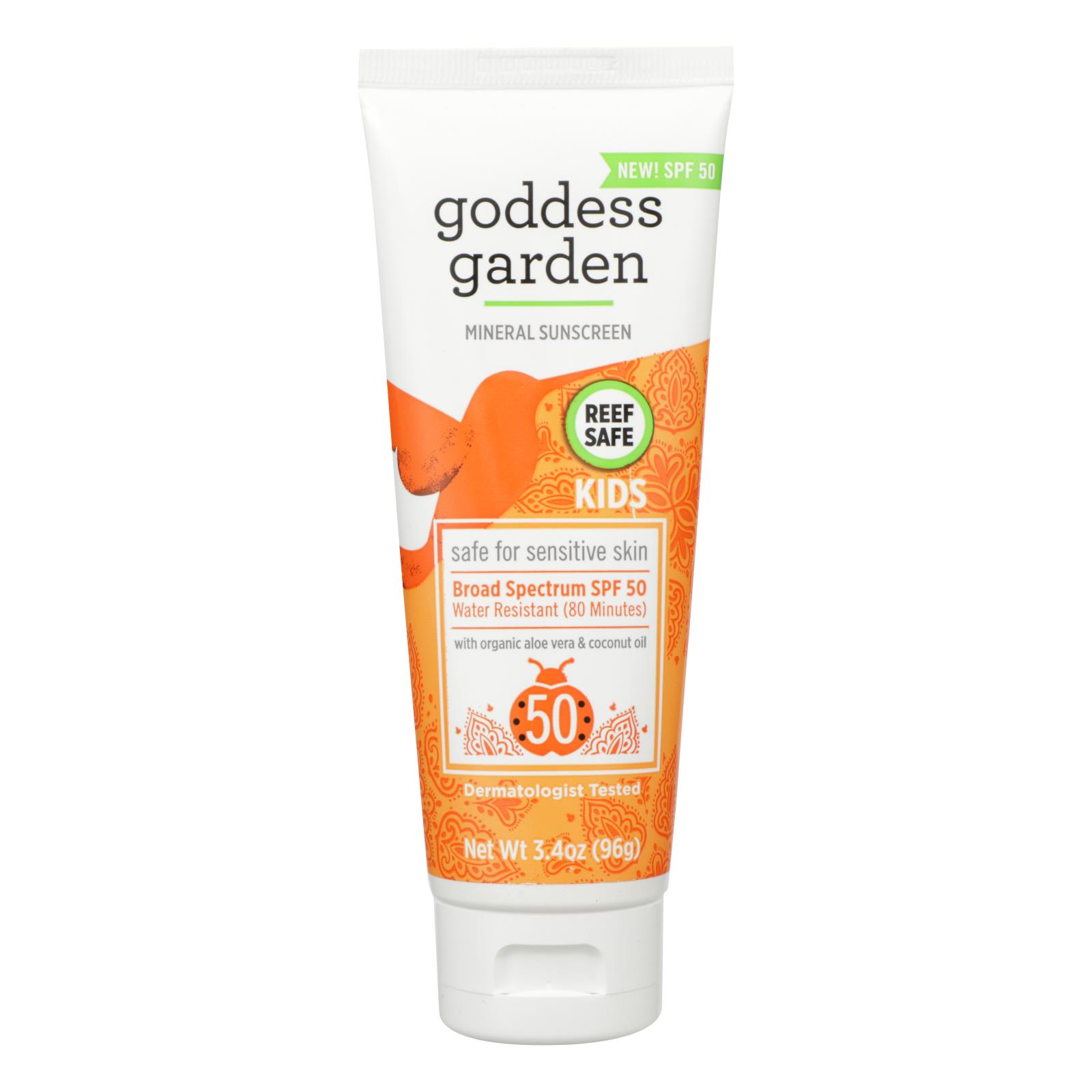 Goddess Garden - Sunscreen Kids Spf 50 - 1 Each - 3.4 OZ