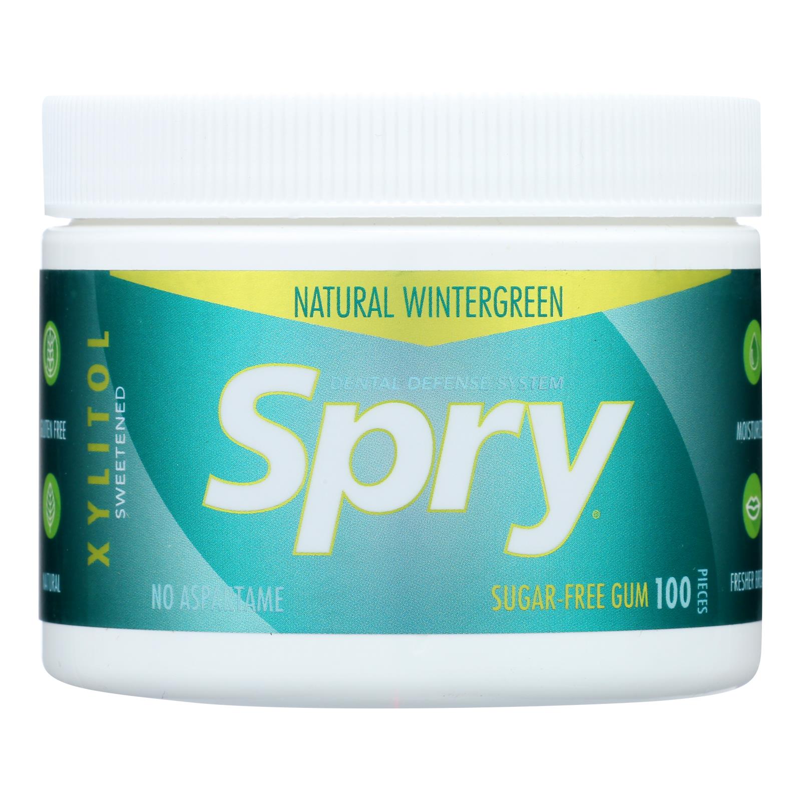 Spry - Chewing Gum Wintergreen - 1 Each - 100 CT