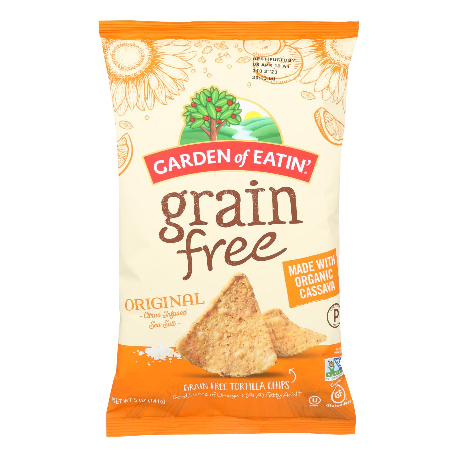 Garden Of Eatin' - Tort Chip Green Free Ctrs - Case of 12 - 5 OZ
