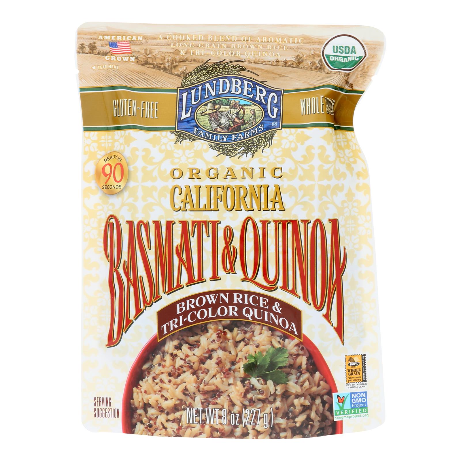 Lundberg Family Farms - Quinoa Tri Color - Case of 6 - 8 OZ
