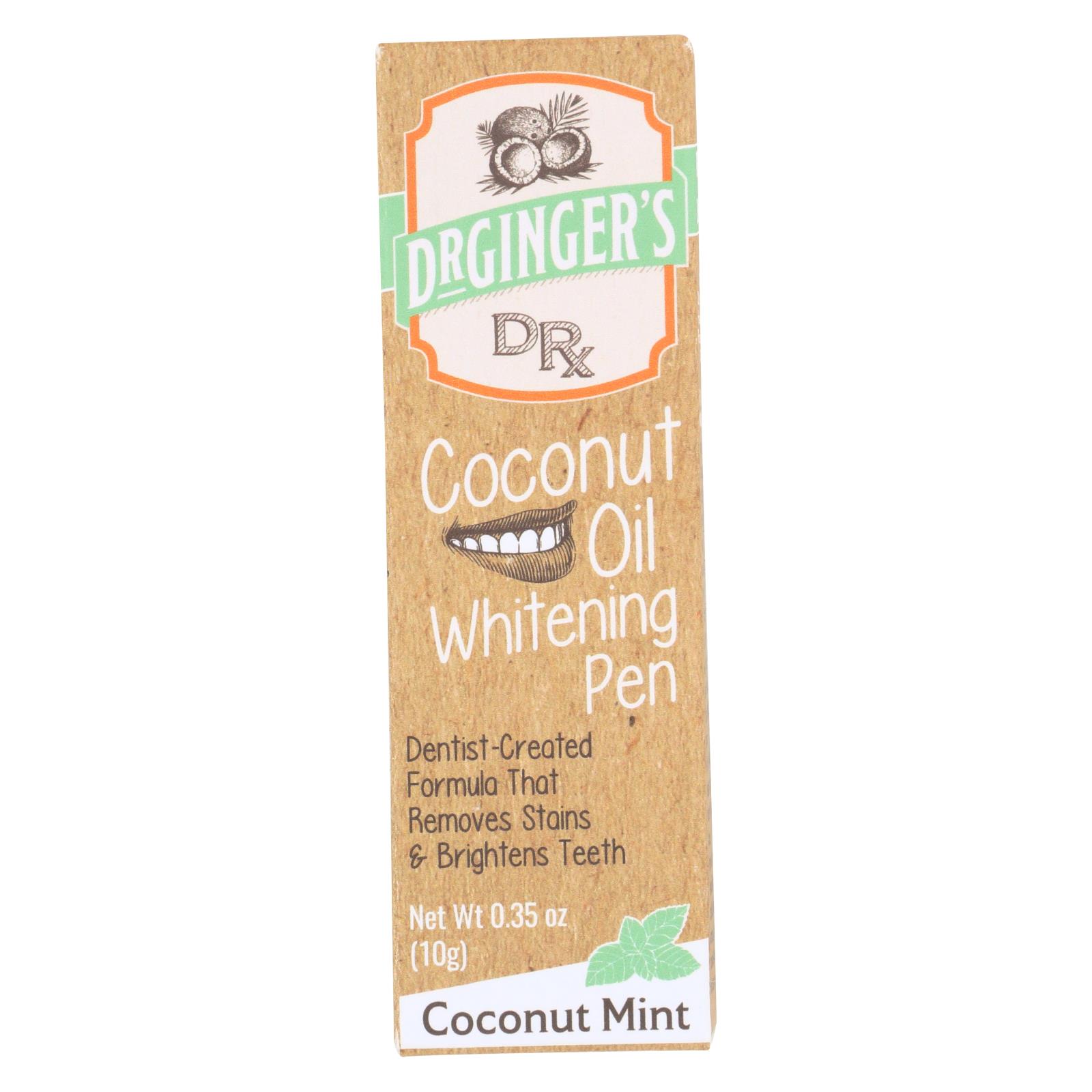 Dr. Ginger's - Cnut Oil Whitening Pen - .35 OZ