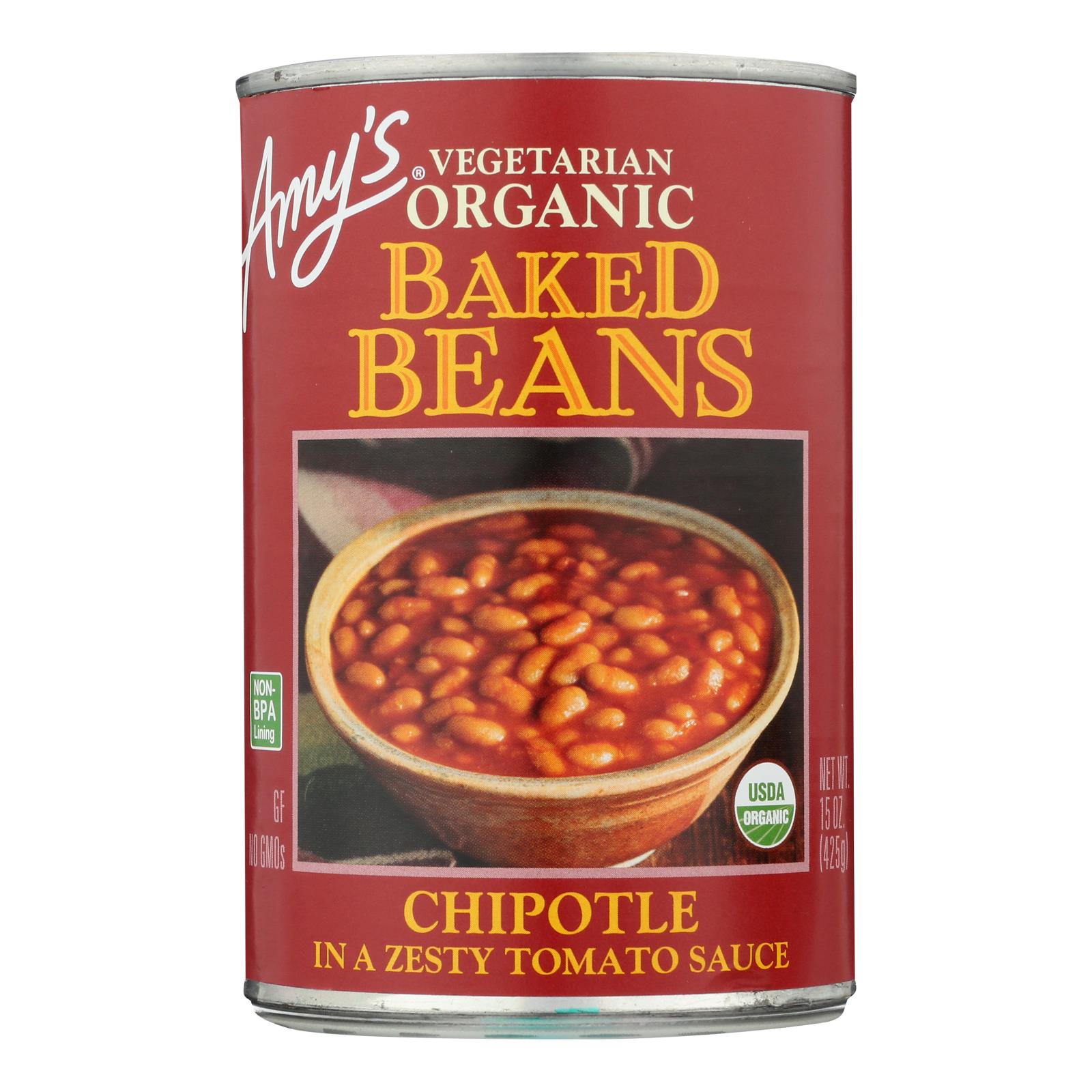 Amy's - Baked Beans Chptle - Case of 12 - 15 OZ