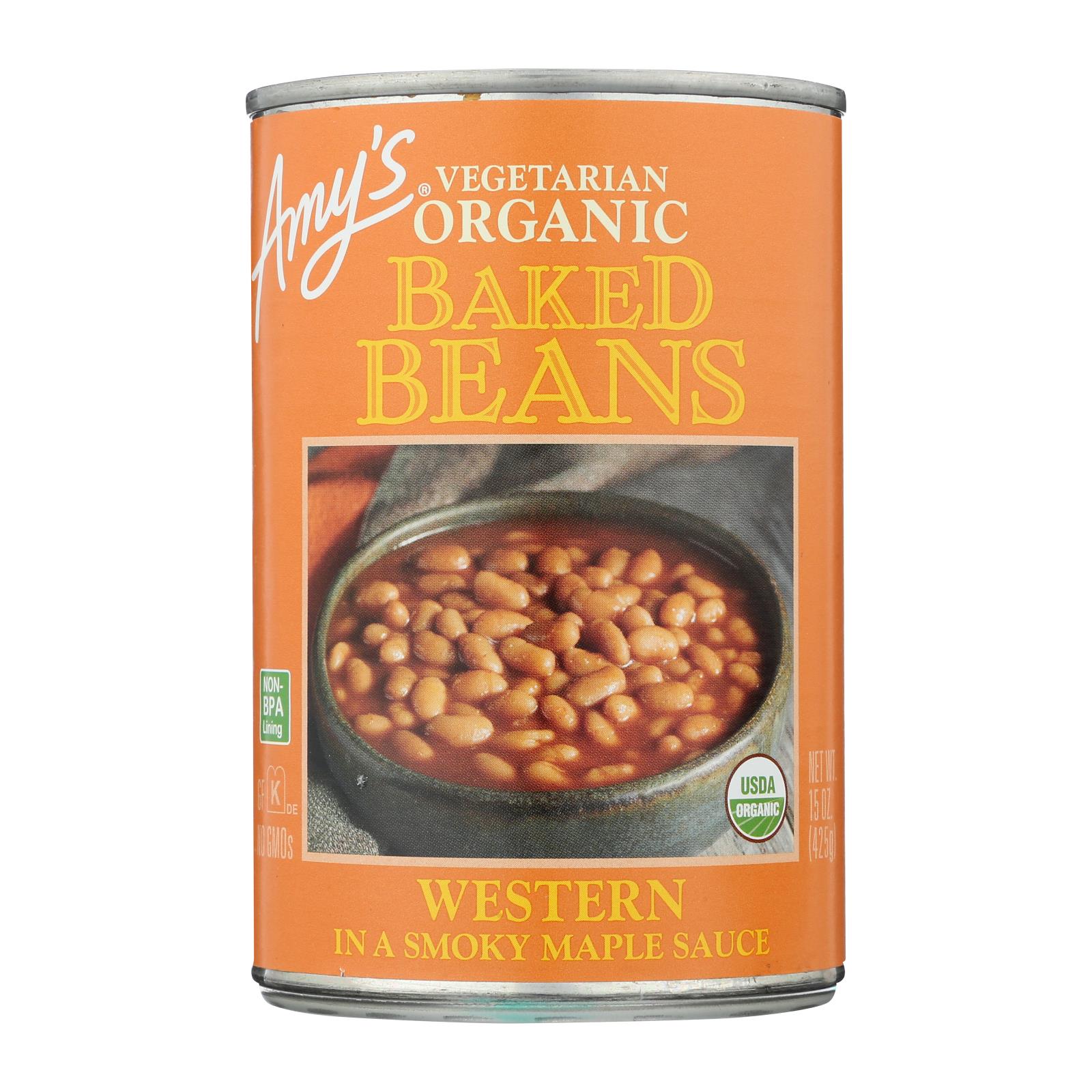 Amy's - Baked Beans Wstern - Case of 12 - 15 OZ