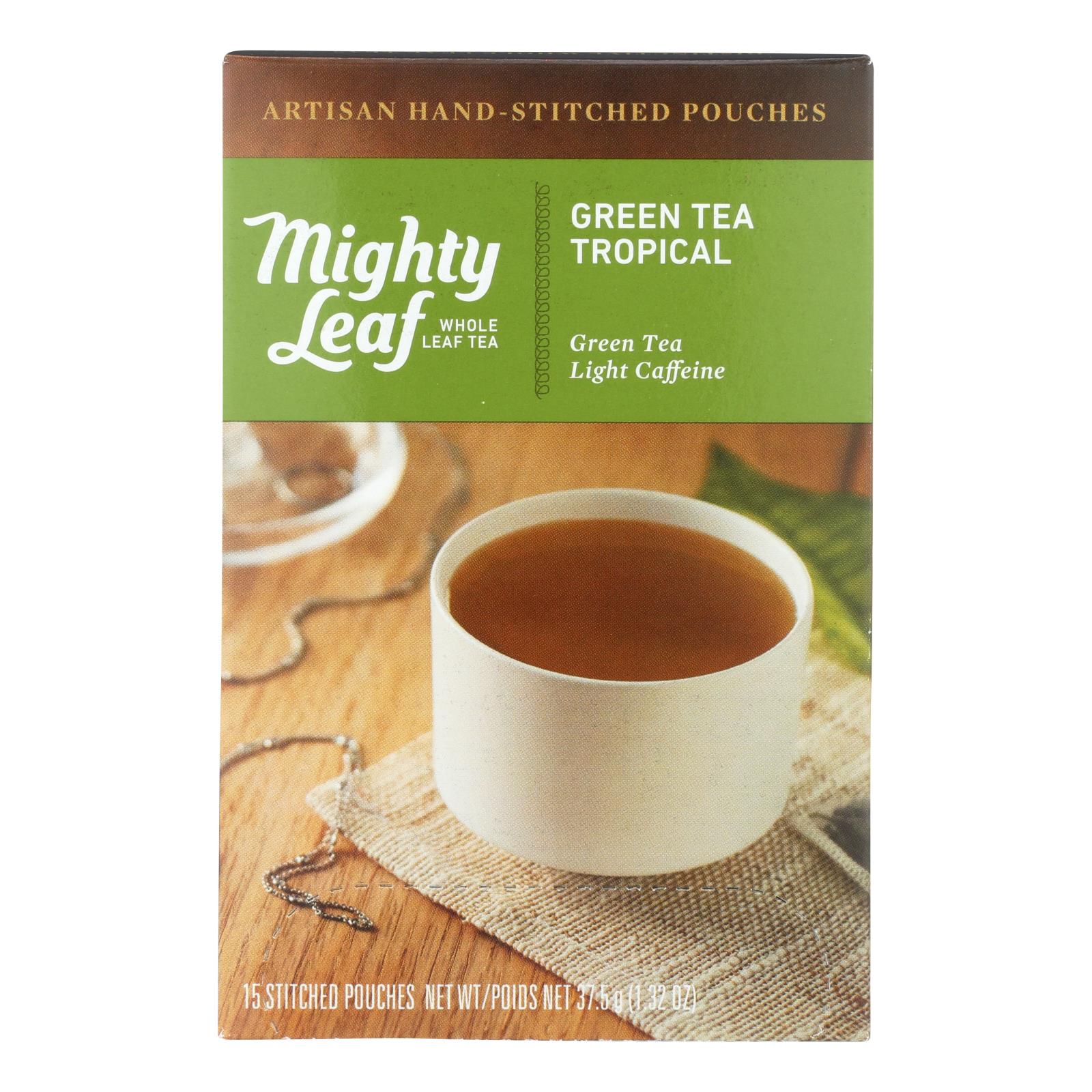 Mighty Leaf Tea - Tea Green Tropical Stched - 6개 묶음상품 - 15 BAG