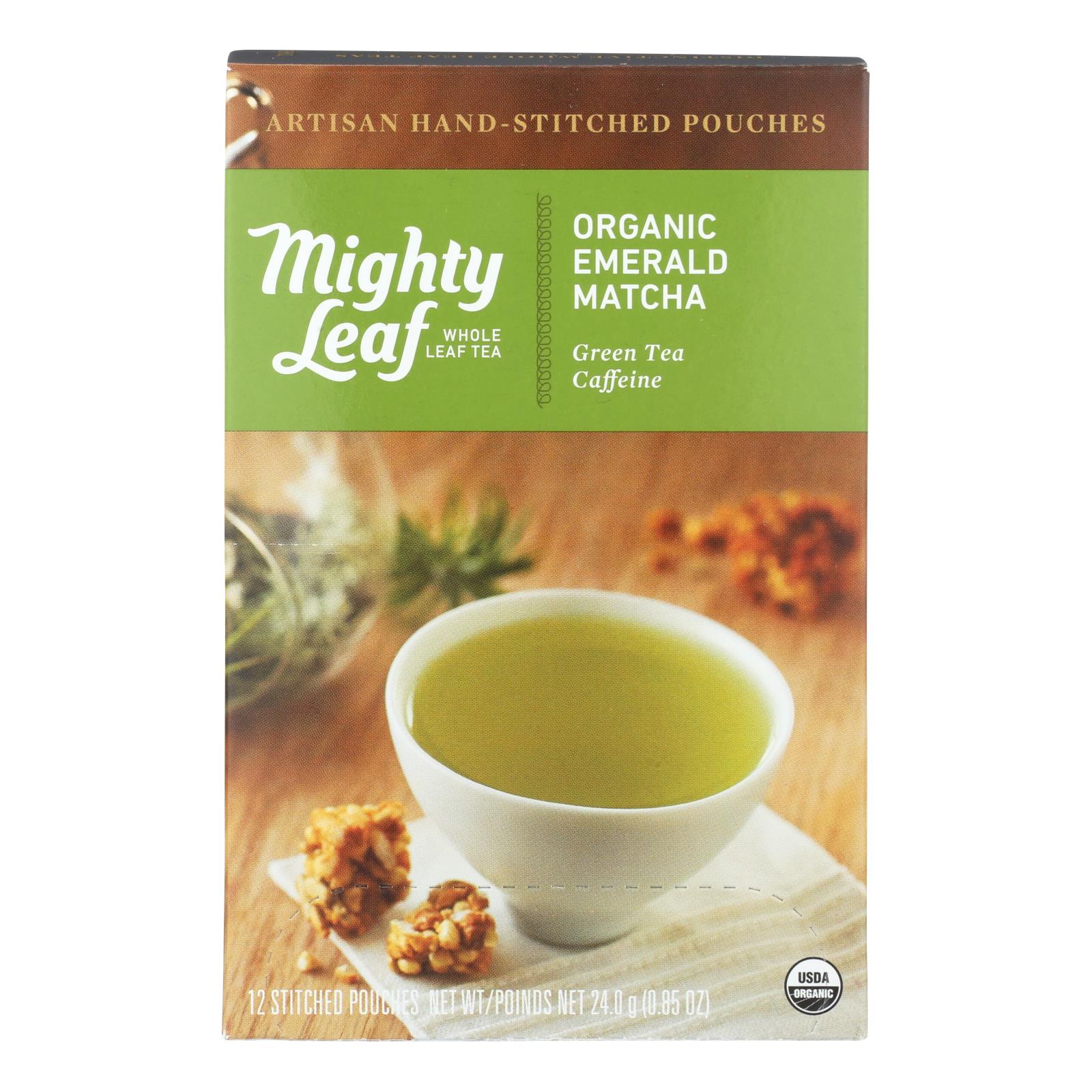 Mighty Leaf Tea - Tea Emerld Mtcha Stch - Case of 6 - 12 BAG