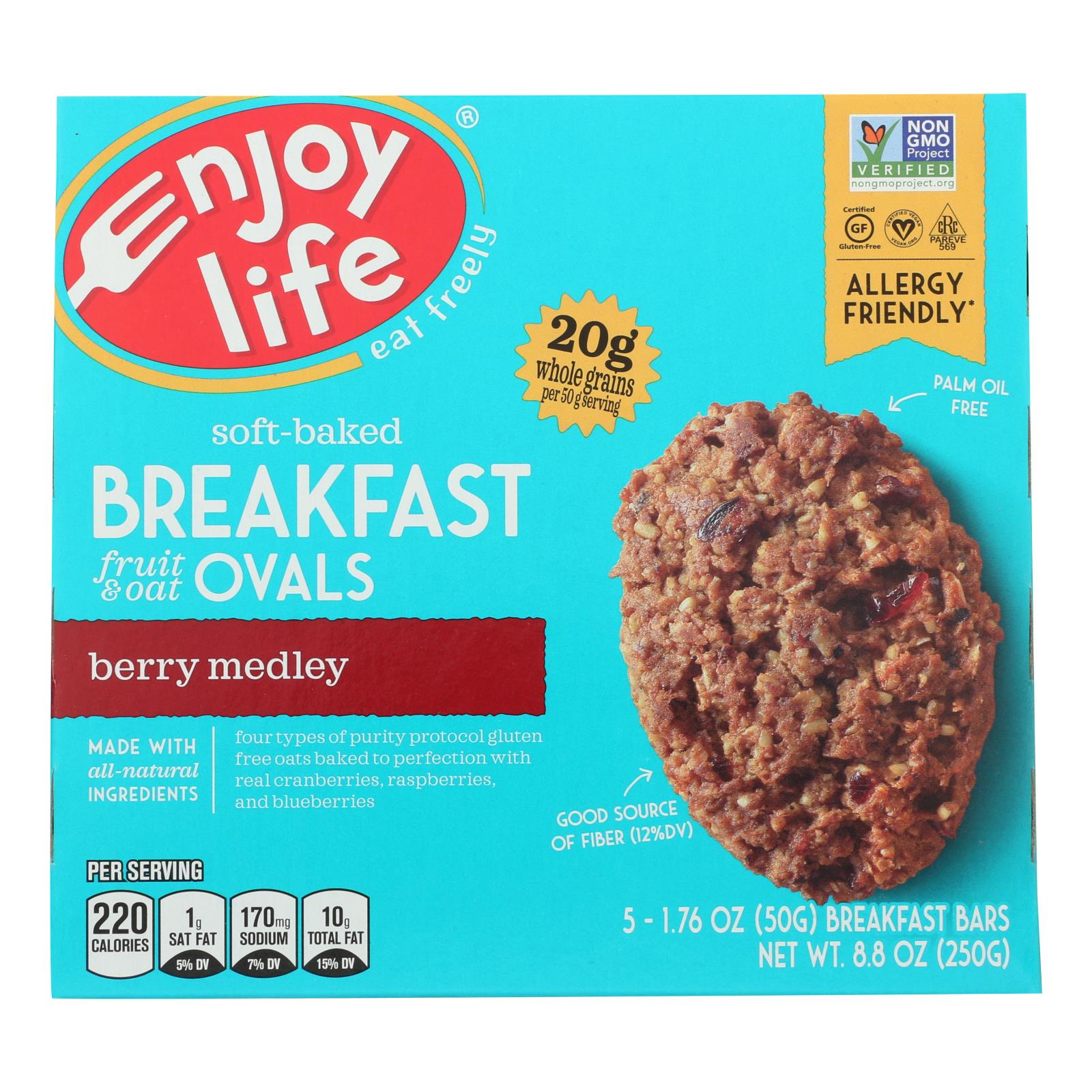 Enjoy Life - Bar Breakfast Berry Medley - 6개 묶음상품 - 8.8 OZ