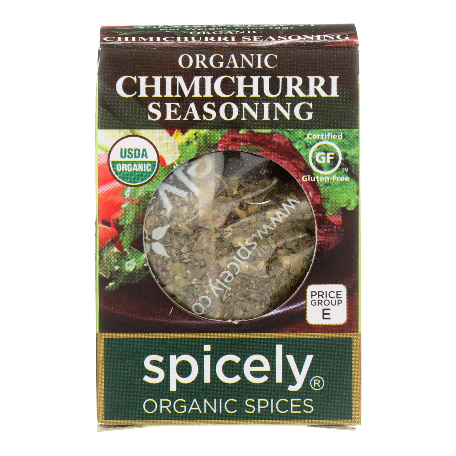 Spicely Organics - Organic Seasoning - Chimichurri - 6개 묶음상품 - 0.1 oz.