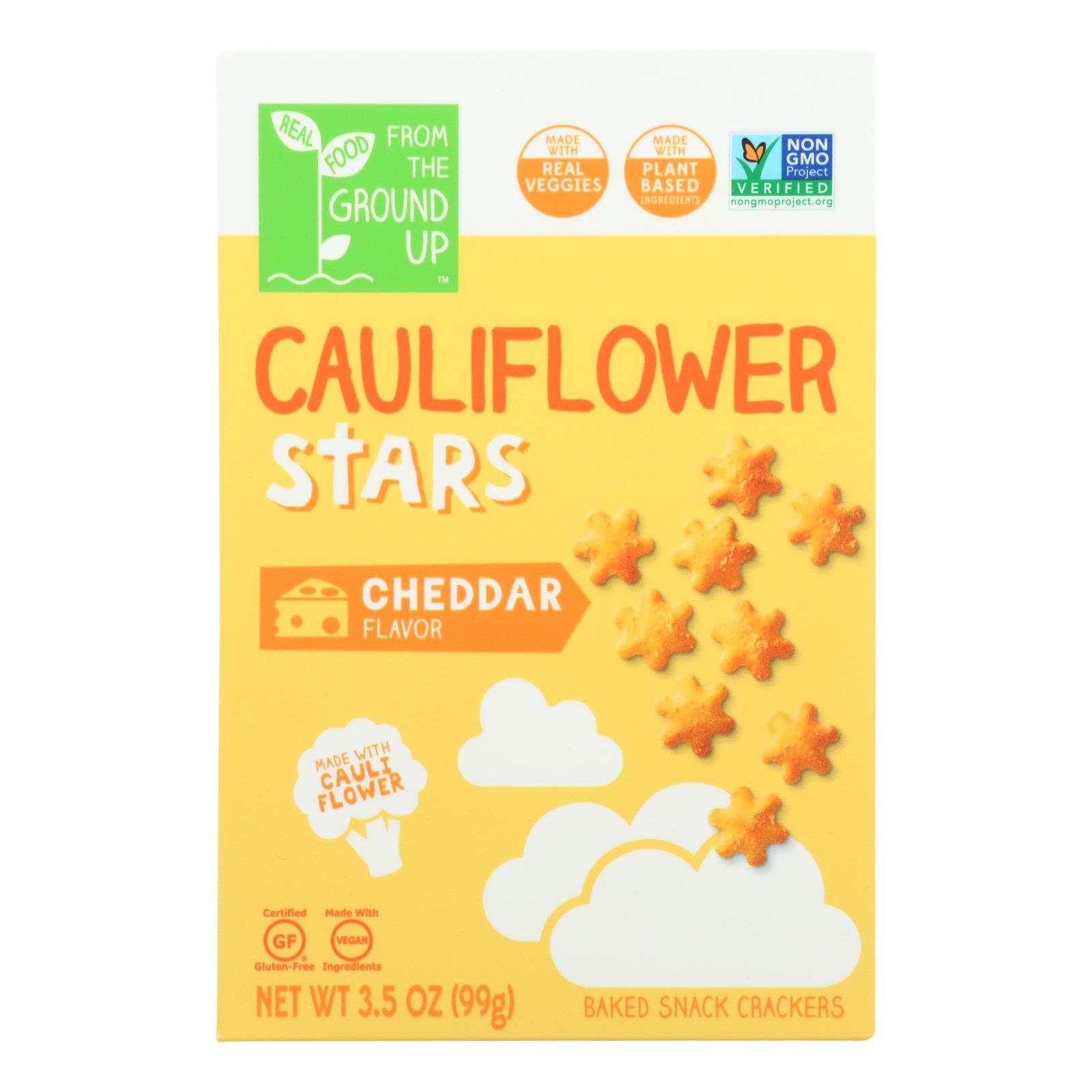 From The Ground Up - Stars Chedder Califlower - Case of 6 - 3.5 OZ