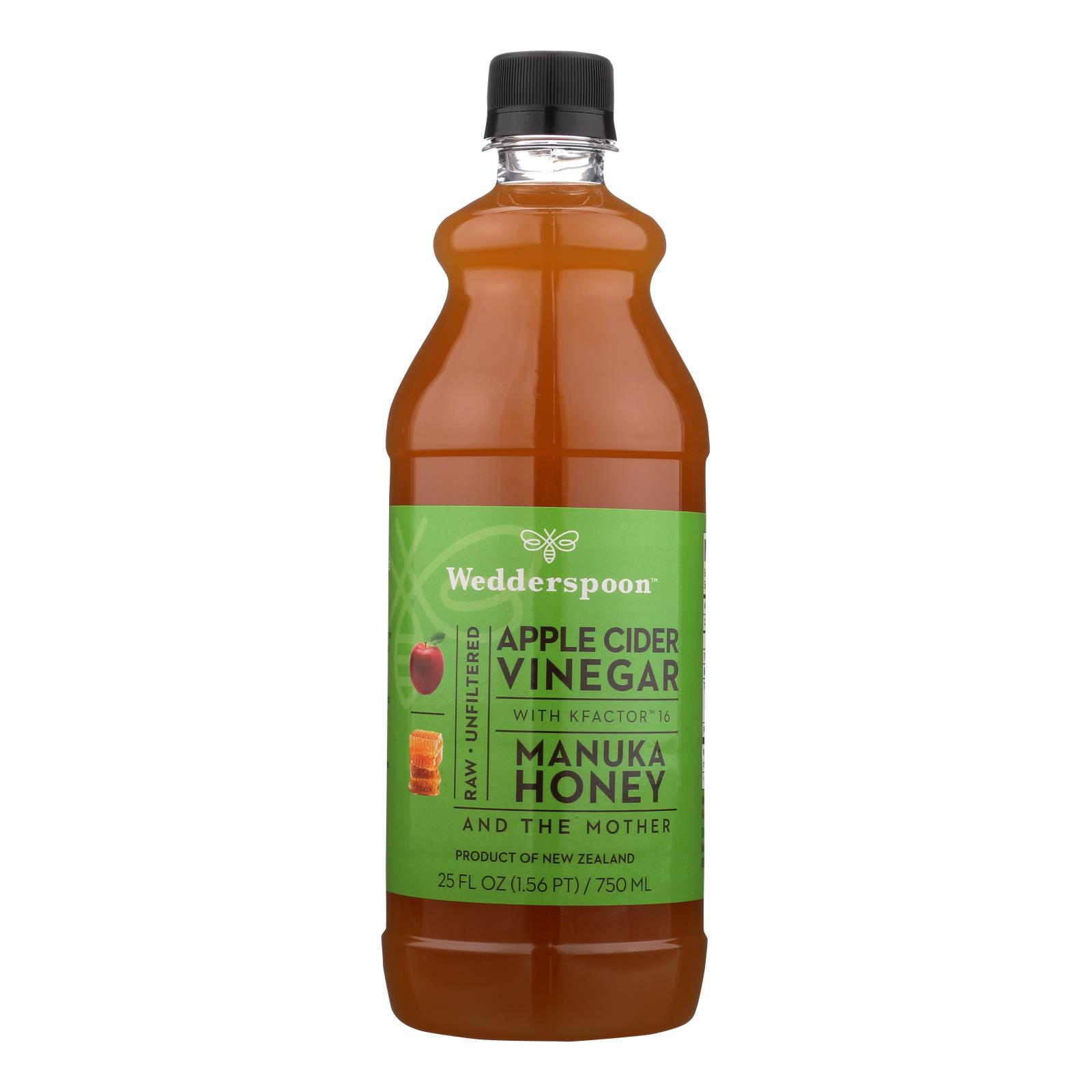 Wedderspoon - Apple Cider Vinegar W/manuka Honey - 6개 묶음상품 - 25 FZ