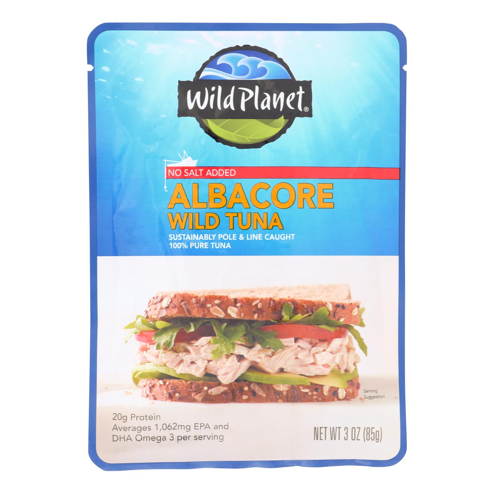 Wild Planet Wild Albacore Tuna With No Salt - 24개 묶음상품 - 3 OZ