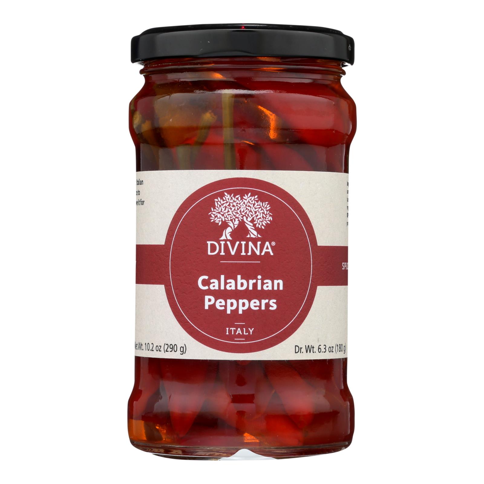 Divina - Peppers Calabrian - 6개 묶음상품 - 9.2 OZ