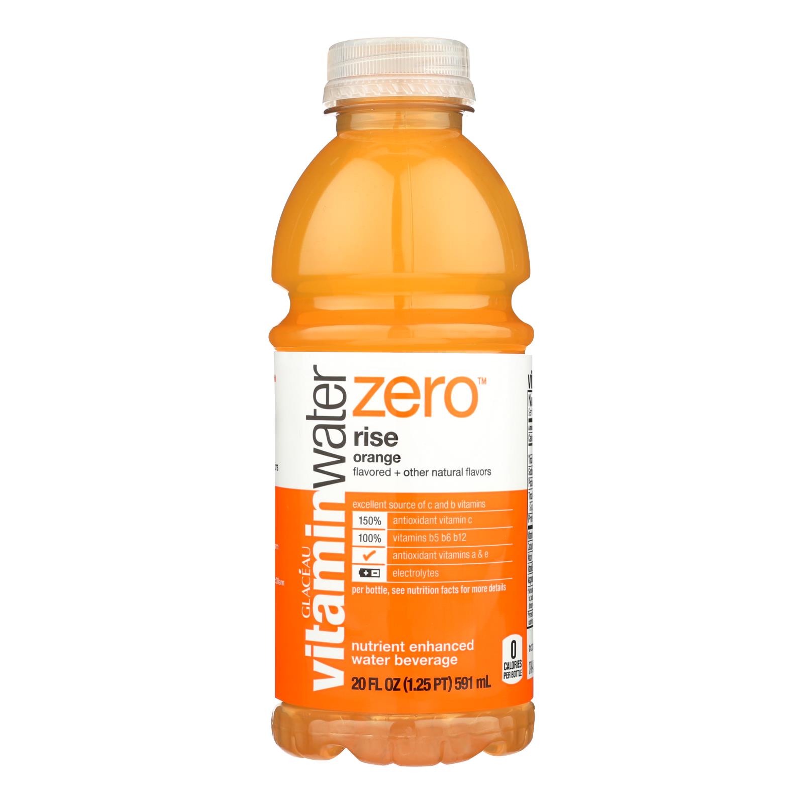 Glaceau Vitamin Water Zero, Rise Orange - 12개 묶음상품 - 20 FZ