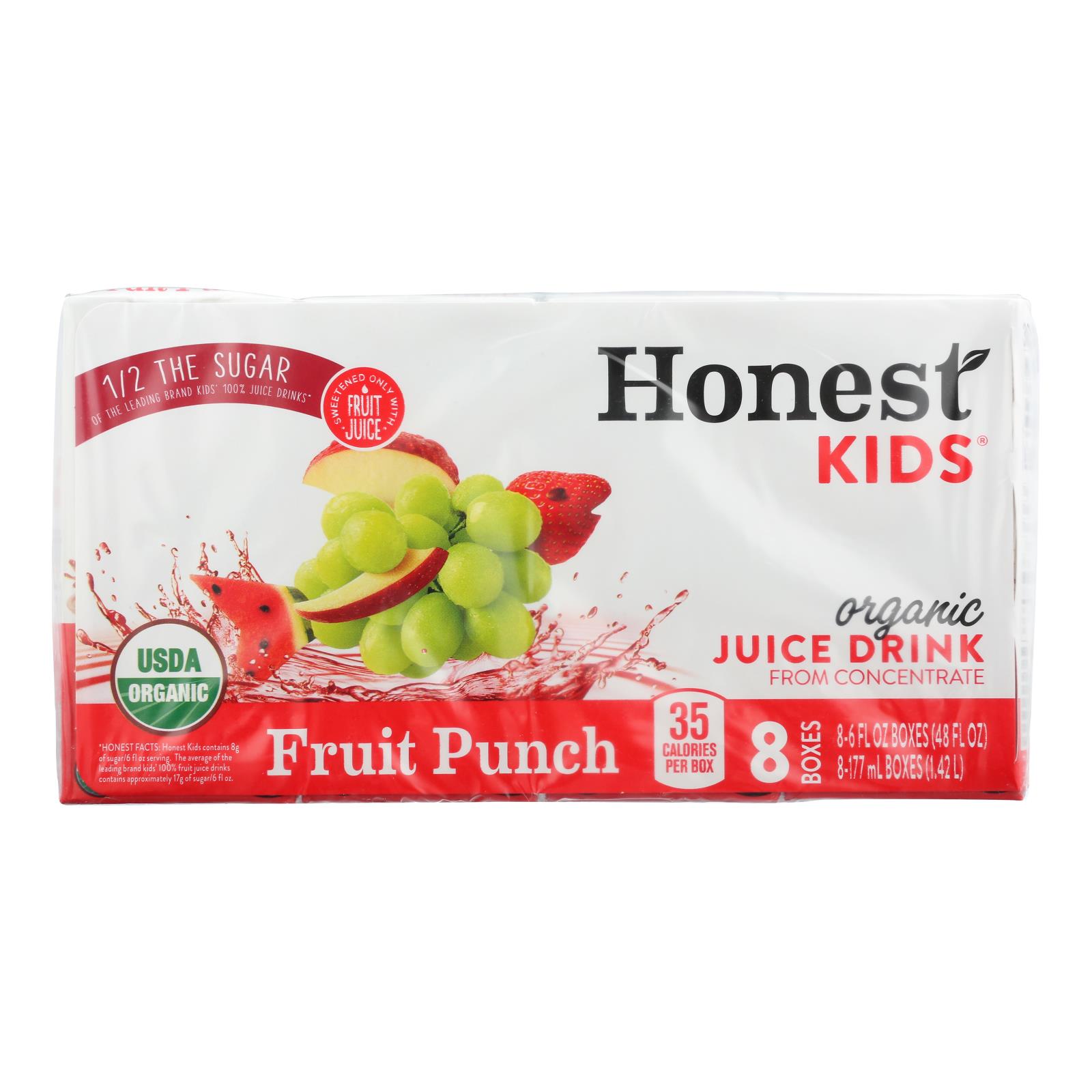 Honest Kids - Juice Drink Fruit Pnch - 5개 묶음상품 - 8/6 OZ