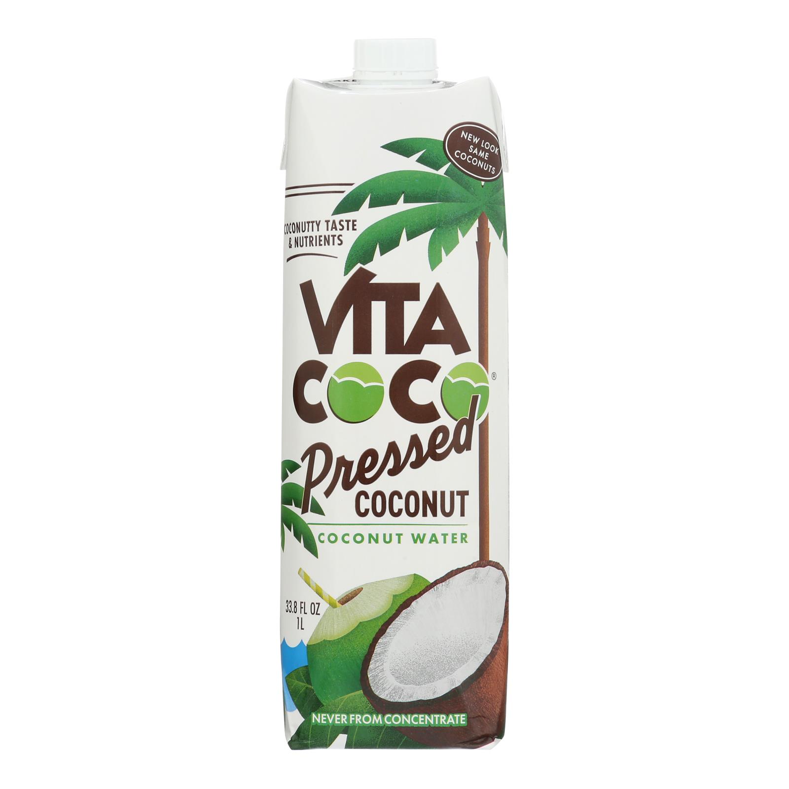 Vita Coco - Coconut Water Pressed - 12개 묶음상품 - 1 LT