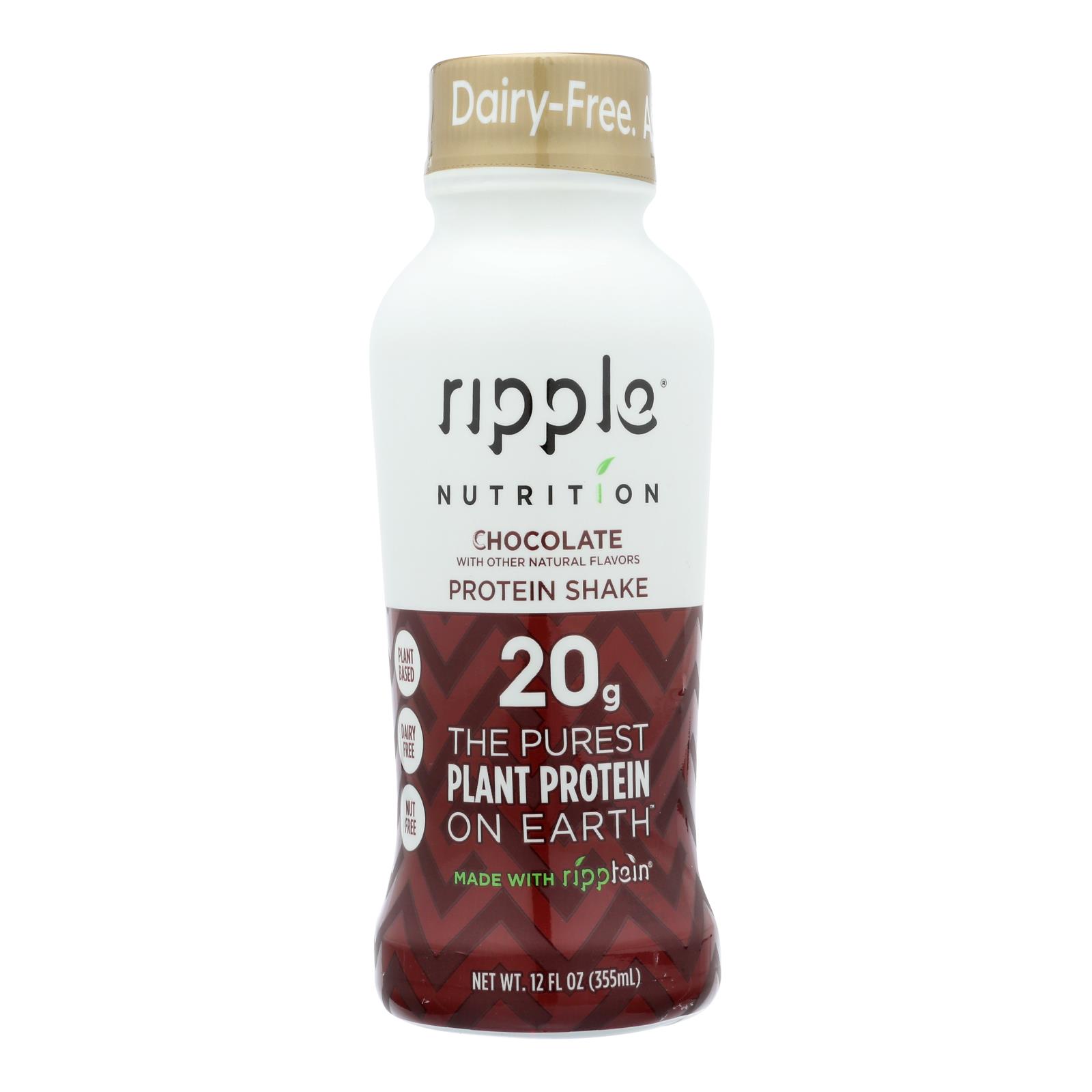 Ripple Foods Pbc - Shake Rtd Chocolate Nd - 12개 묶음상품 - 12 FZ