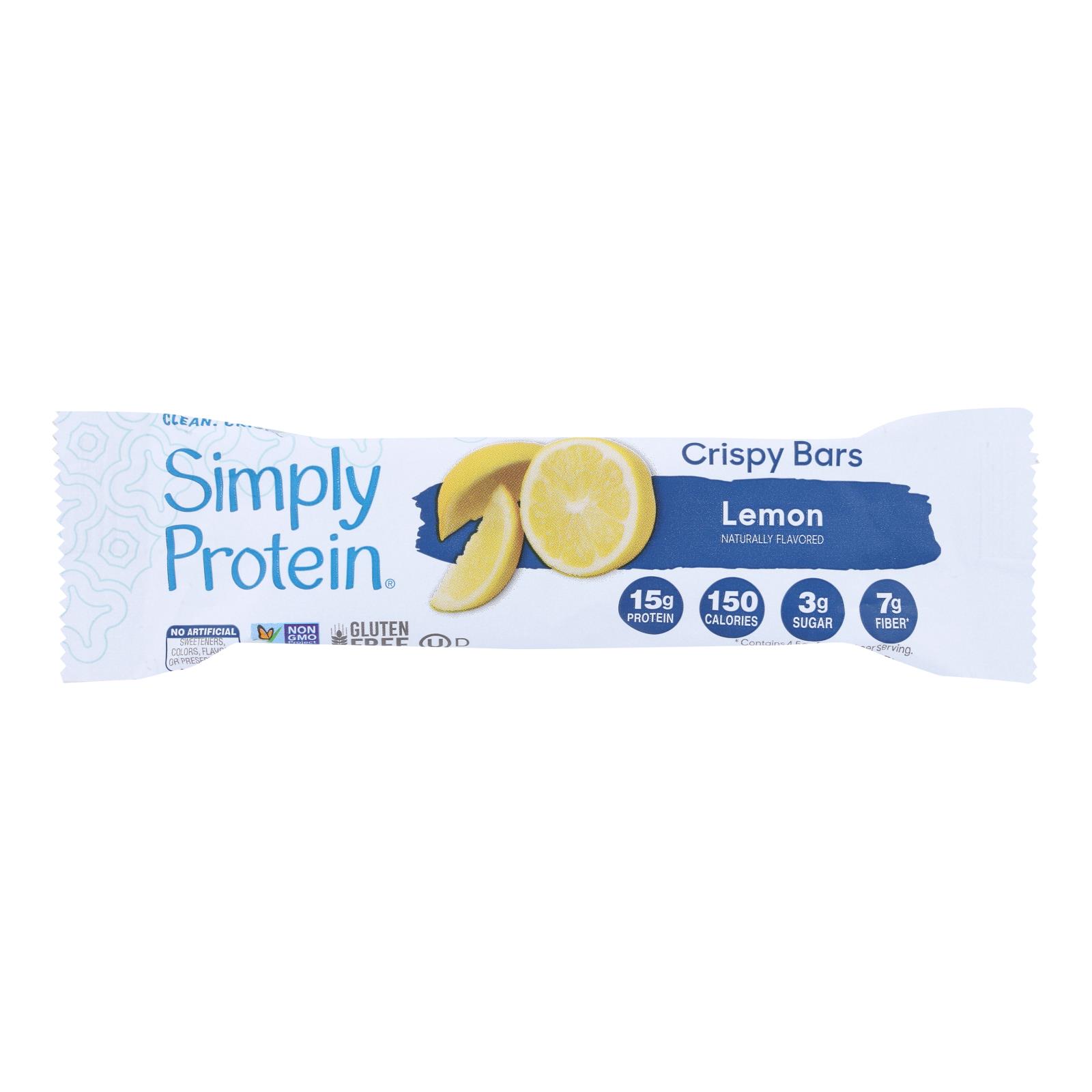 Simply Protein - Smply Protein Bar Lemon Single - Case of 8 - 1.41 OZ