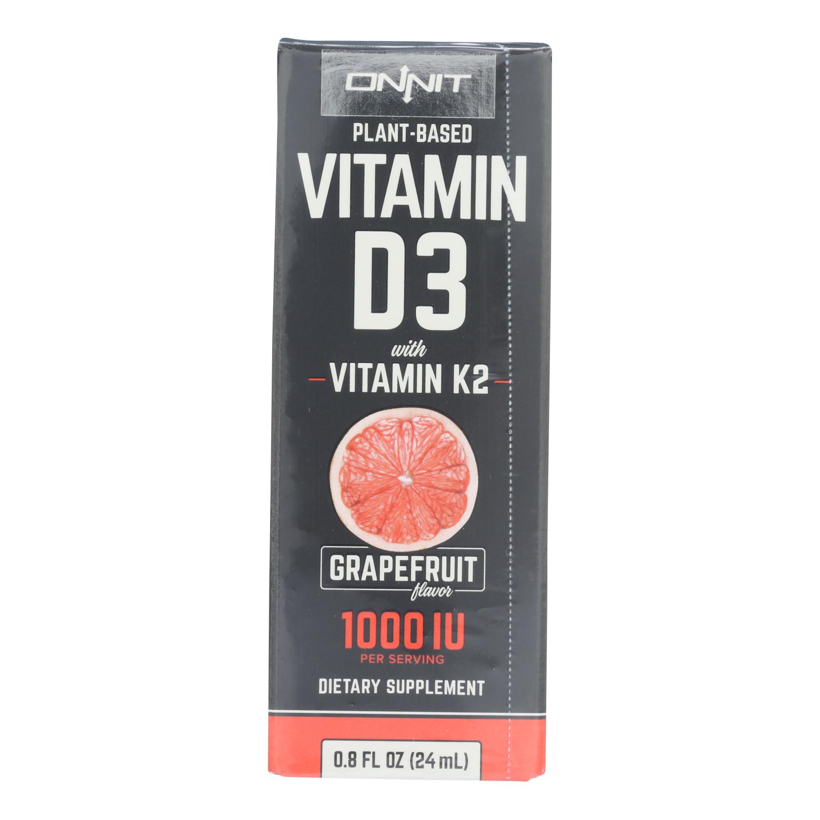 Onnit Labs - Vitamin D3 Spray Mct K2 Grpft - 1 Each - .8 FZ