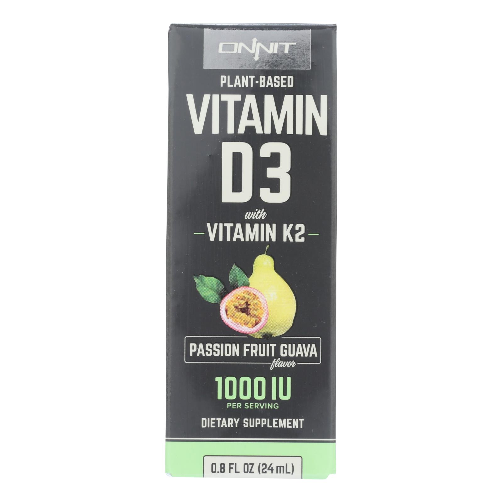 Onnit Labs - Vitamin D3 Spray Mct K2 Pssn - 1 Each - .8 FZ