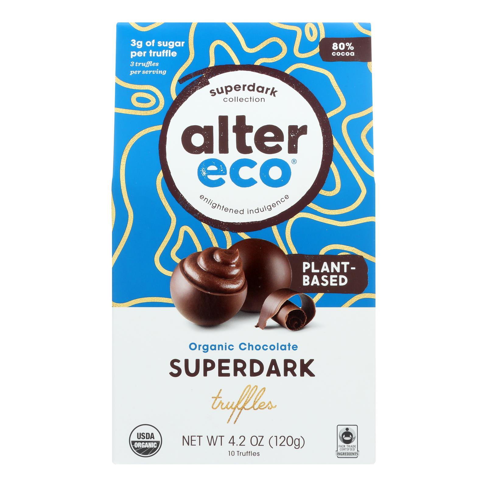Alter Eco - Truffle Spr Dark Chocolate - 8개 묶음상품 - 4.2 OZ