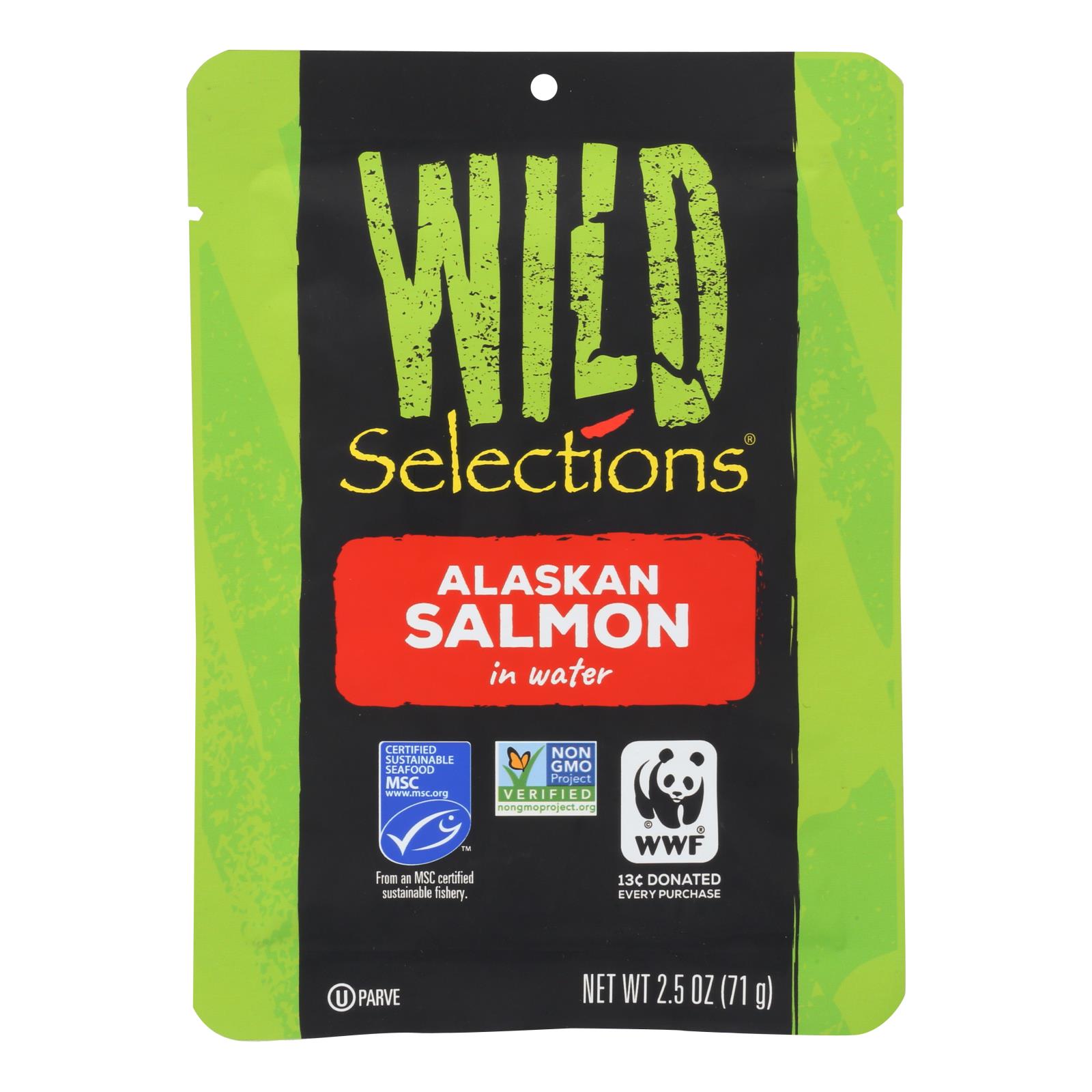 Wild Selections Alaskan Salmon In Water - 12개 묶음상품 - 2.5 OZ