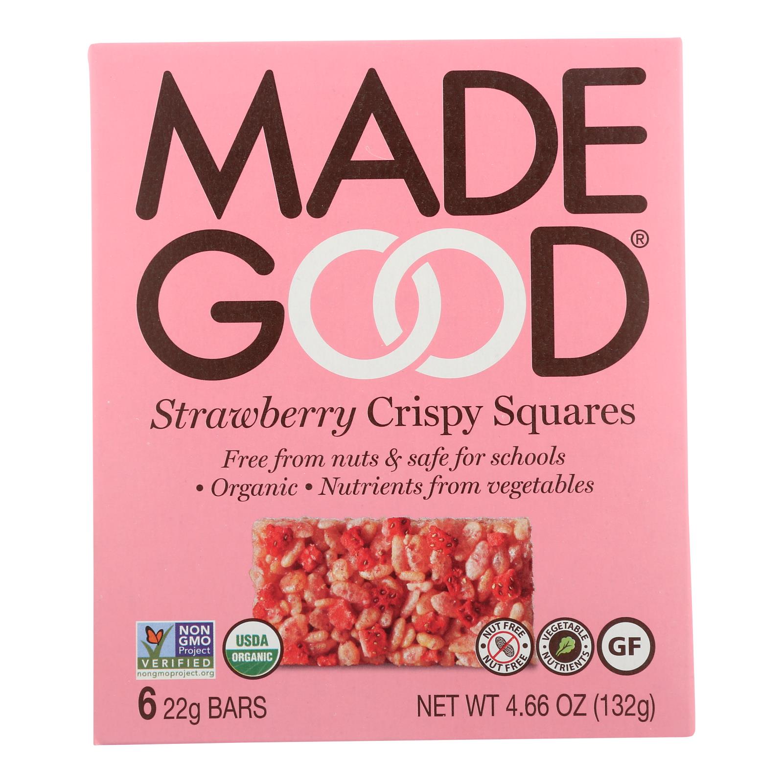 Made Good - Crispy Sqrs Straw - 6개 묶음상품 - 4.68 OZ