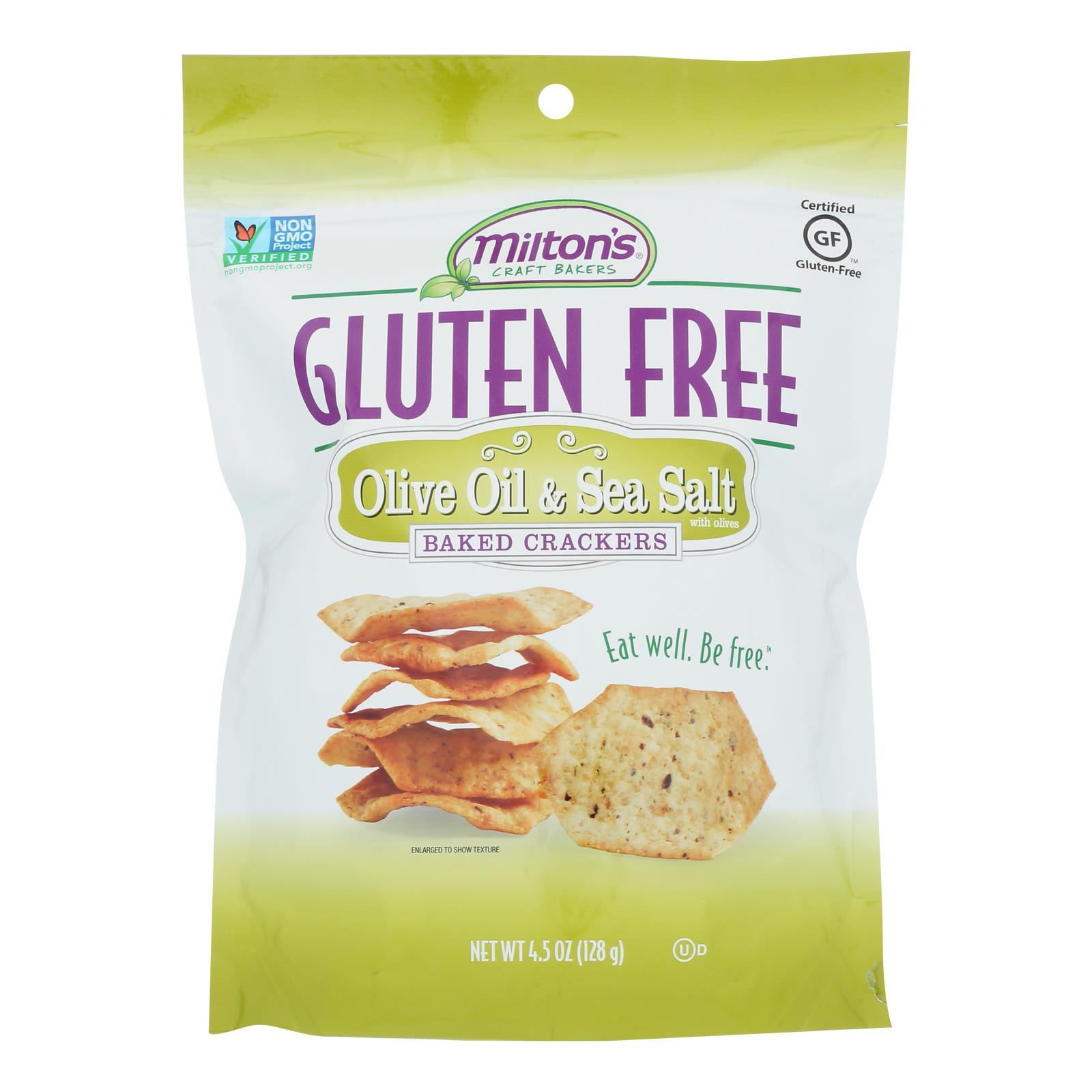 Miltons - Cracker Olive Oil Gluten Free - 12개 묶음상품 - 4.5 OZ