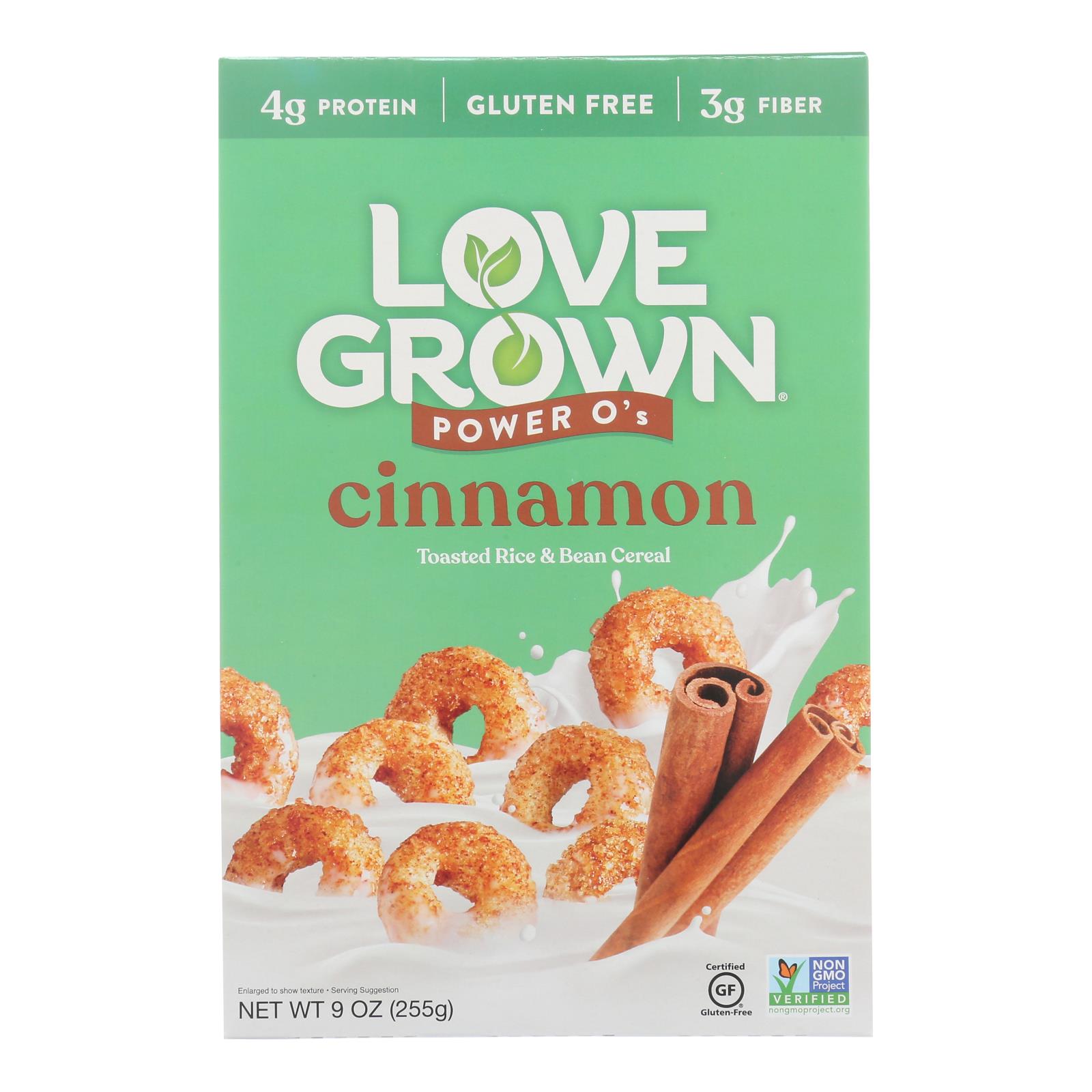 Love Grown Foods - Cereal Power Os Cinnamon - 6개 묶음상품 - 9 OZ