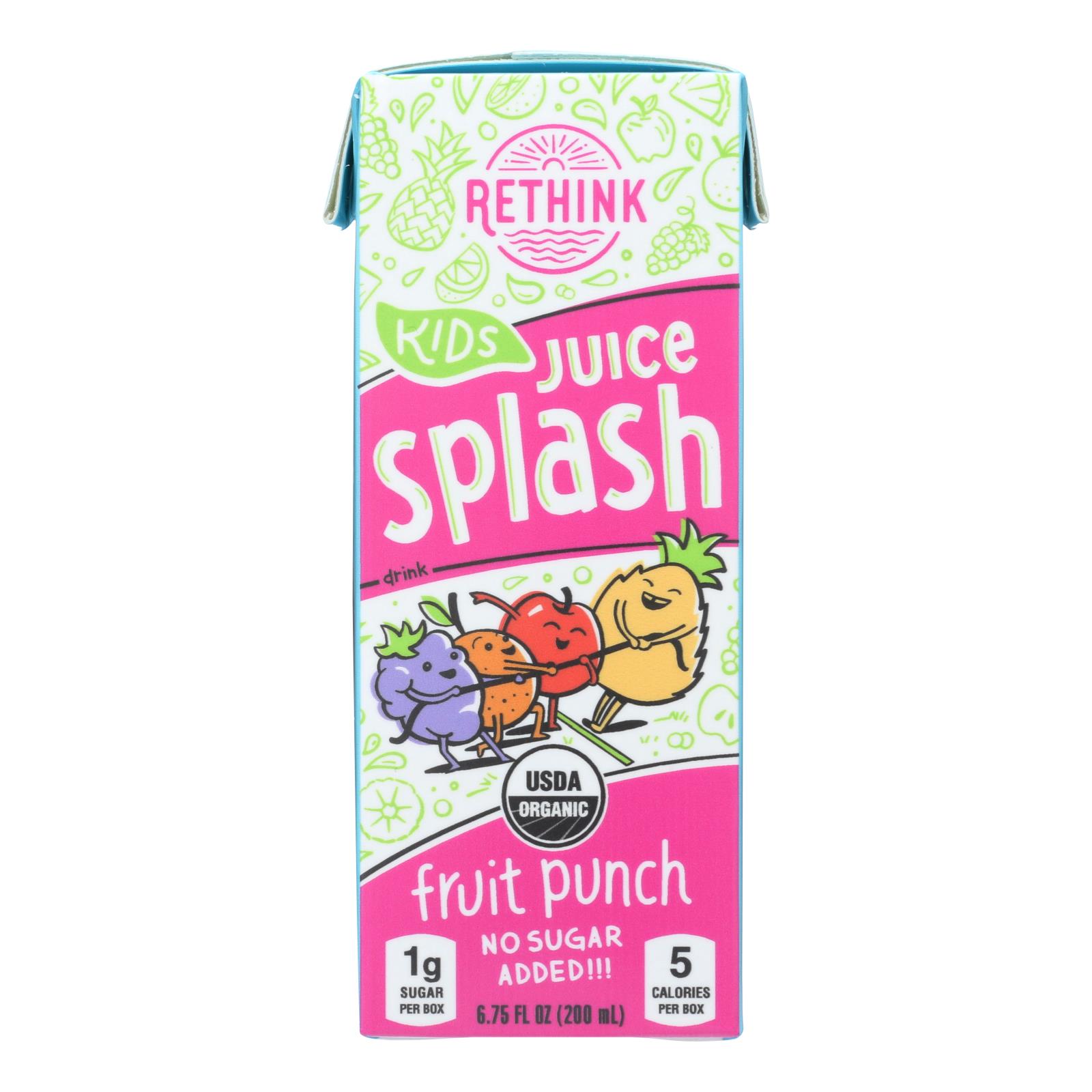 Rethink - Juice Splash Fruit Pnch - 4개 묶음상품 - 8/6.75FZ