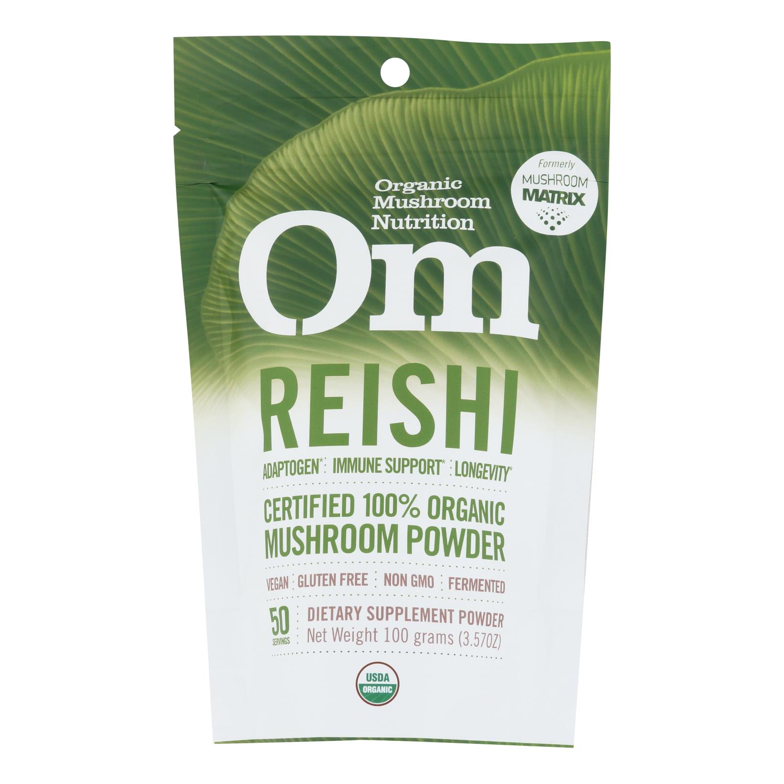 Om - Reishi Organic Powder 100grm - 1 Each - 3.5 OZ