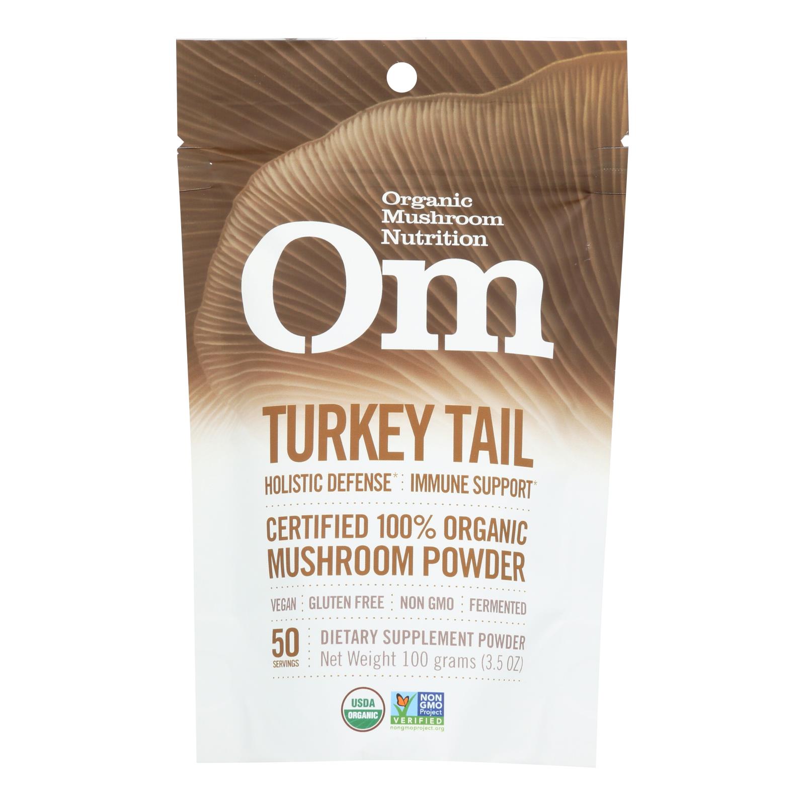 Om - Trkey Tail Organic Powder 100grm - 1 Each - 3.5 OZ
