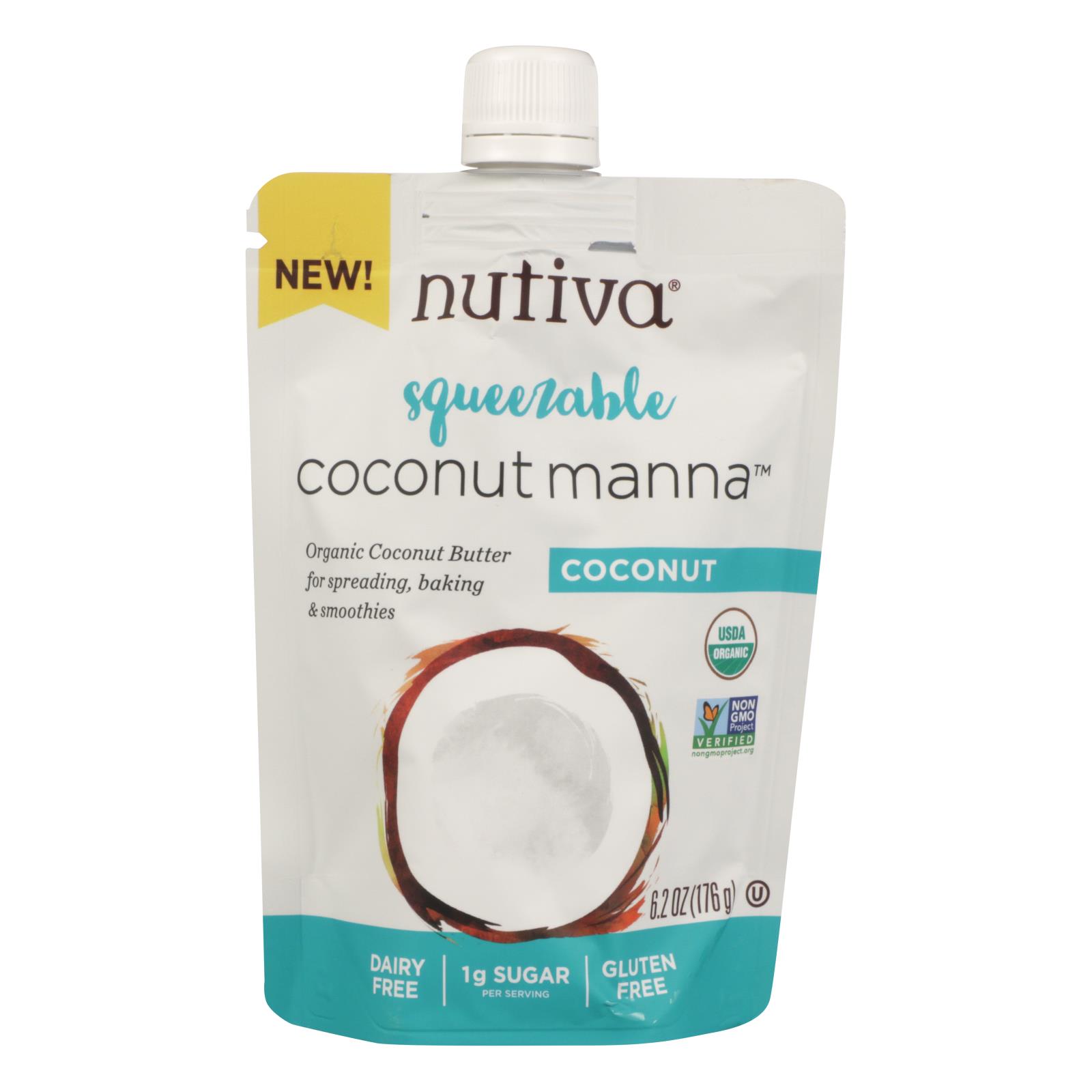 Nutiva - 짜 먹는 누티바 코코넛 마나 176g - 6.2 OZ