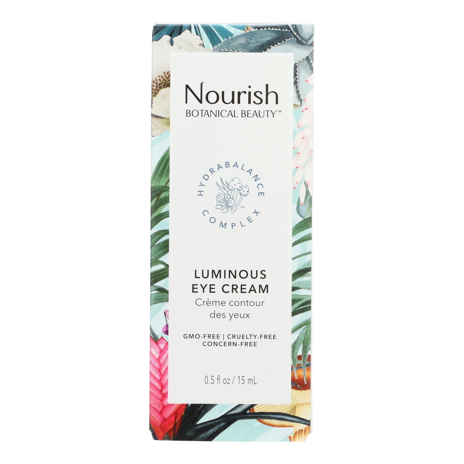Nourish Botanical Beauty - Eye Cream Luminous - 1 Each - 0.5 FZ