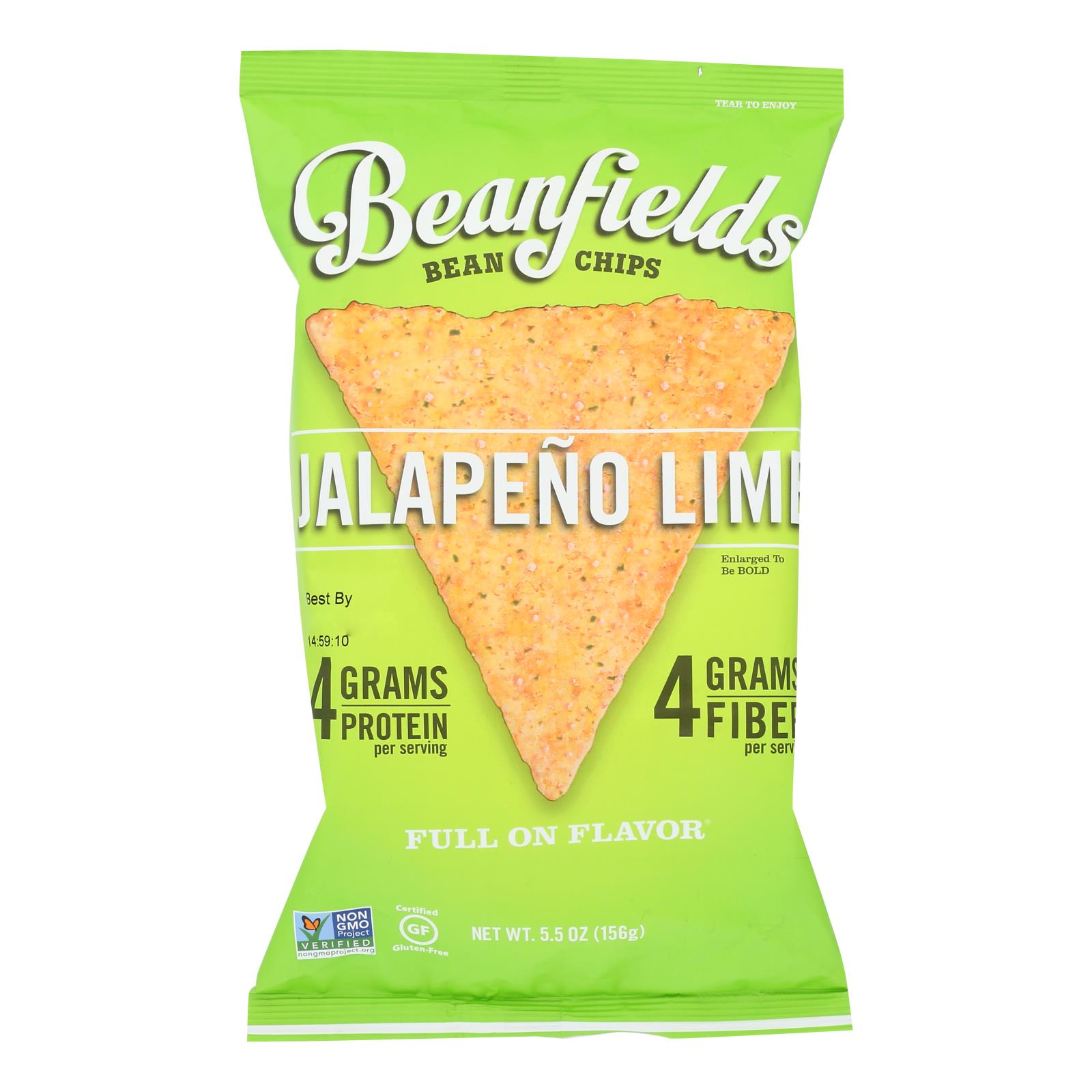 Beanfields - Bean Chip Jalapeno Lime - 6개 묶음상품 - 5.5 OZ