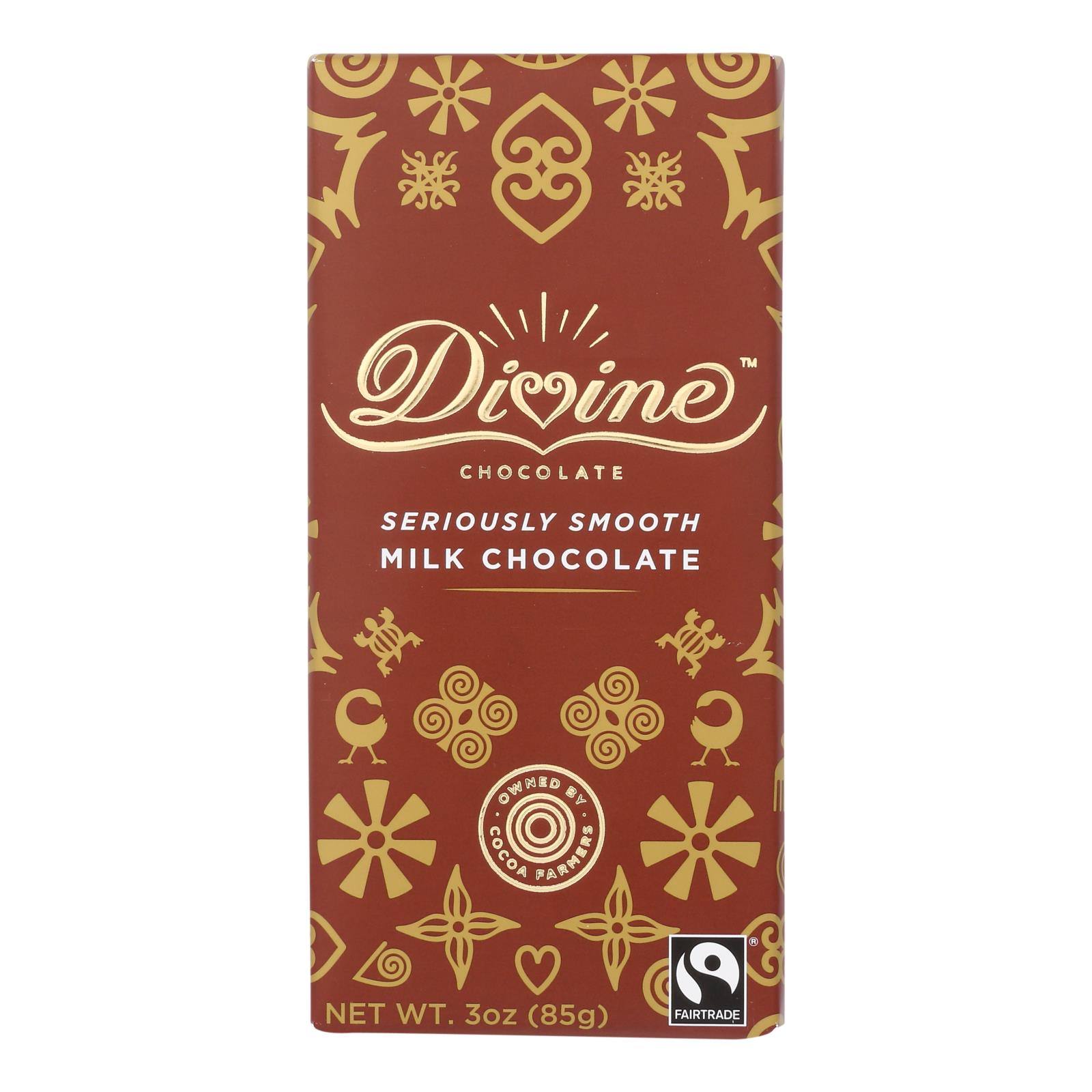 Divine - Bar Milk Chocolate - 12개 묶음상품 - 3 OZ