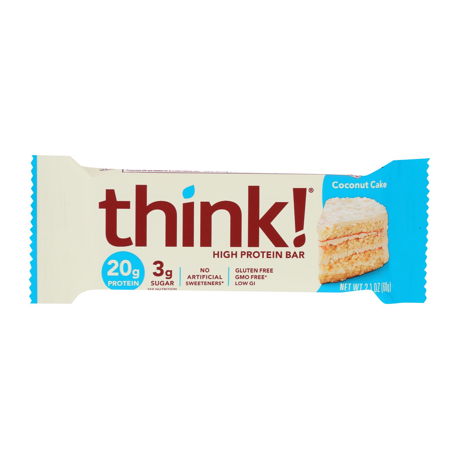 Think! Thin - Bar H-prot Coconut Cake - 10개 묶음상품 - 2.1 OZ
