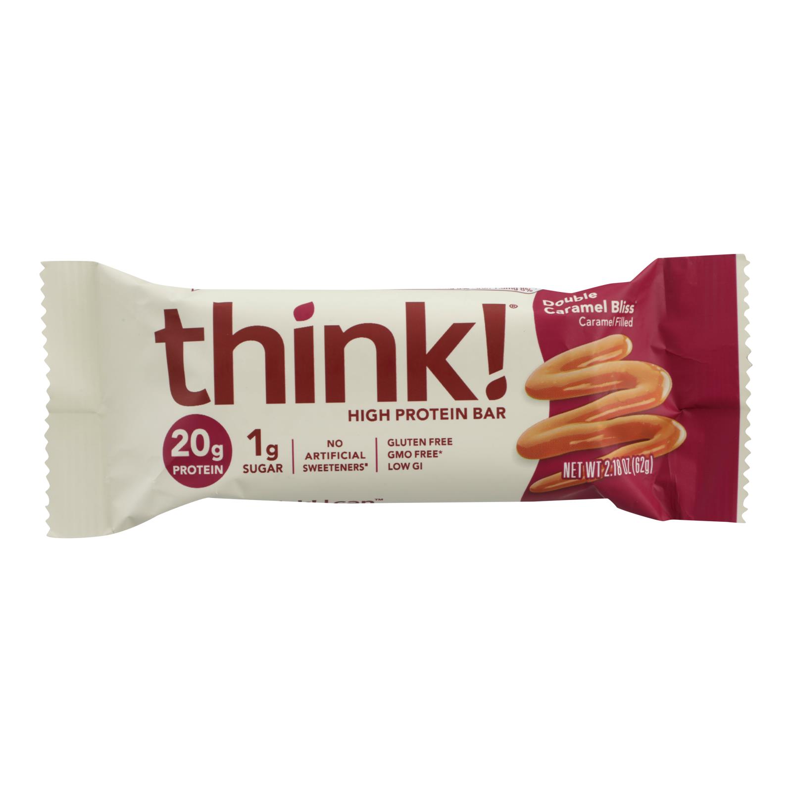 Think! Thin - Bar H-prot Double Caramel Bliss - 10개 묶음상품 - 2.1 OZ
