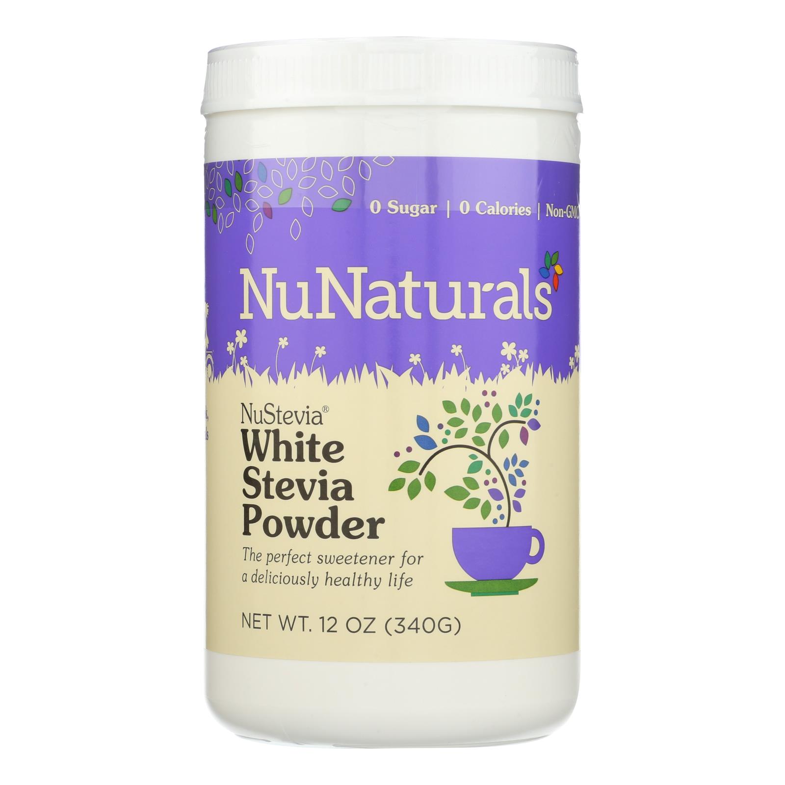 Nunaturals Nustevia White Stevia Powder - 1 Each - 12 OZ