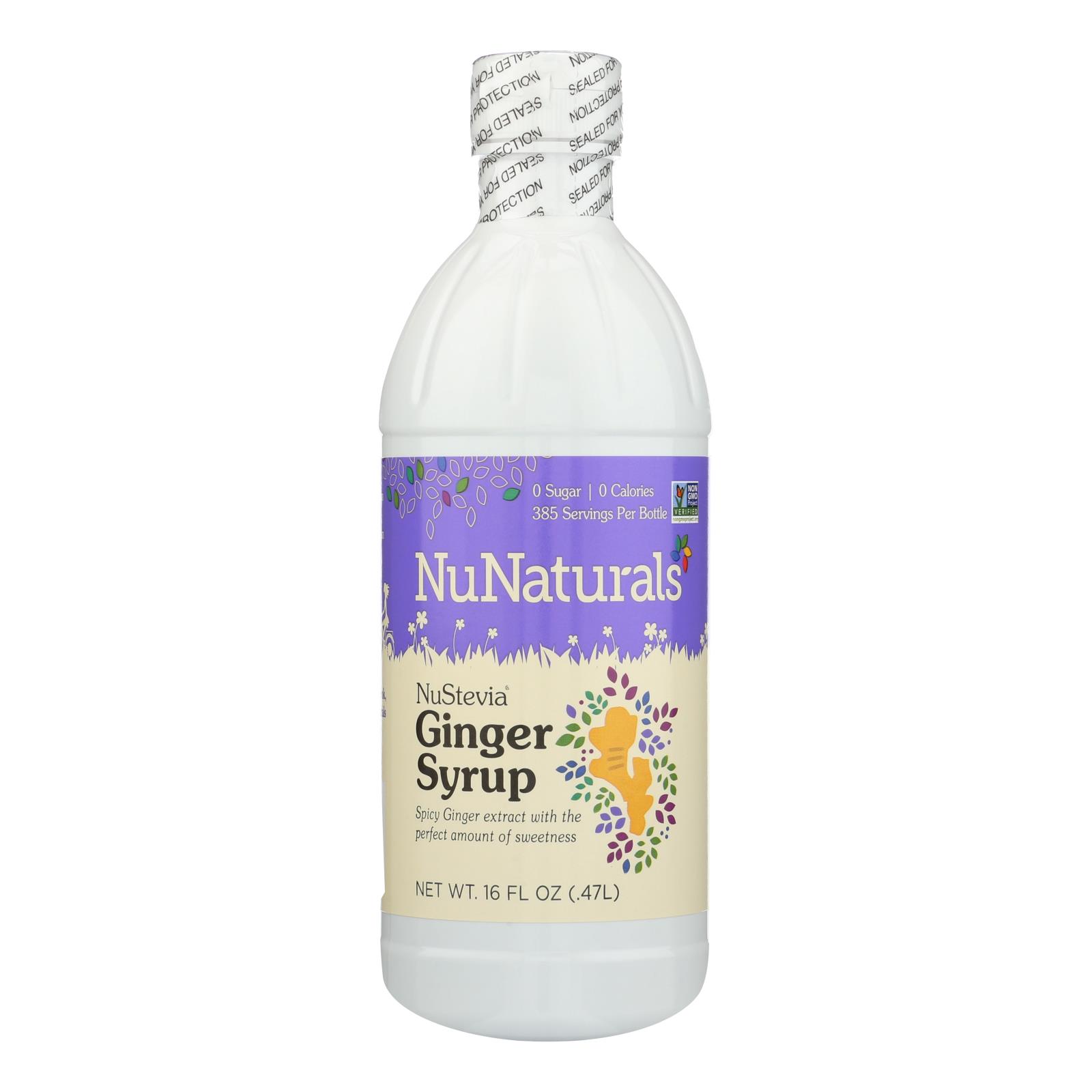 Nunaturals - Stevia Ginger Syrup - 1 Each - 16 OZ
