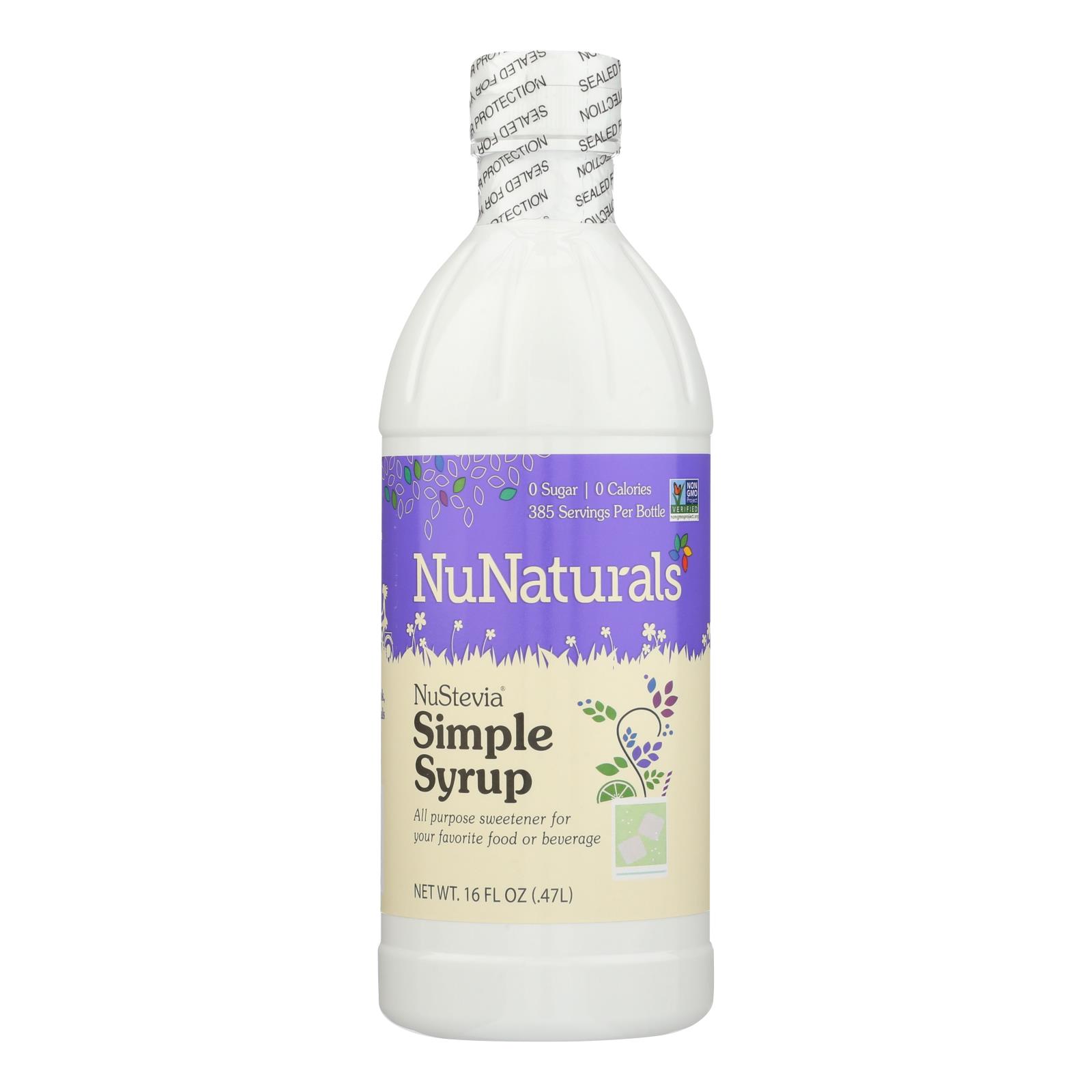 Nunaturals Nustevia Simple Syrup All Purpose Sweetener - 1 Each - 16 OZ