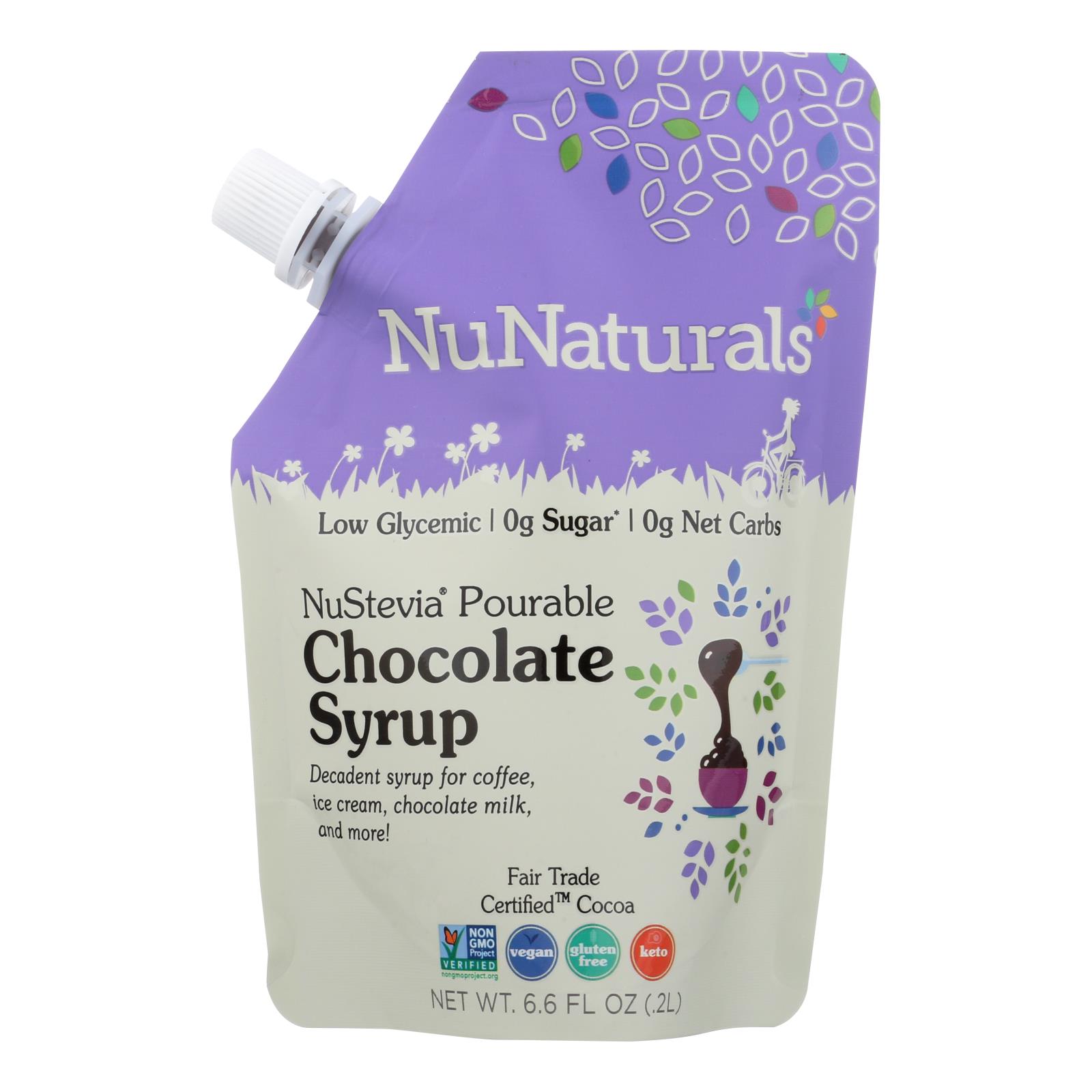 Nunaturals - Chocolate Syrup Pourable - 1 Each - 6.6 OZ