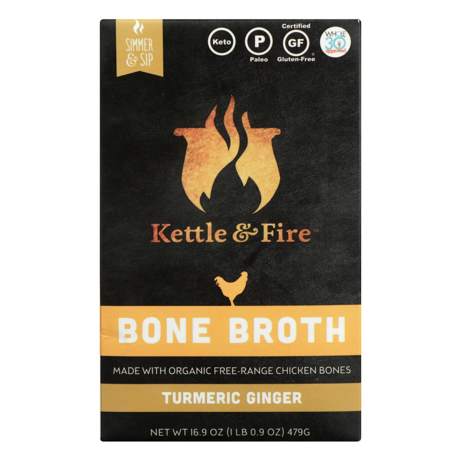Kettle And Fire - Bone Broth Trmc Ginger Chicken - 6개 묶음상품 - 16.9 OZ