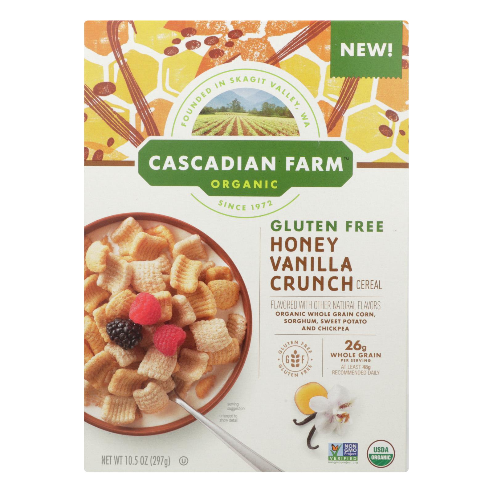 Cascadian Farm - Cereal Hny Vanilla Crunch - 12개 묶음상품 - 10.5 OZ