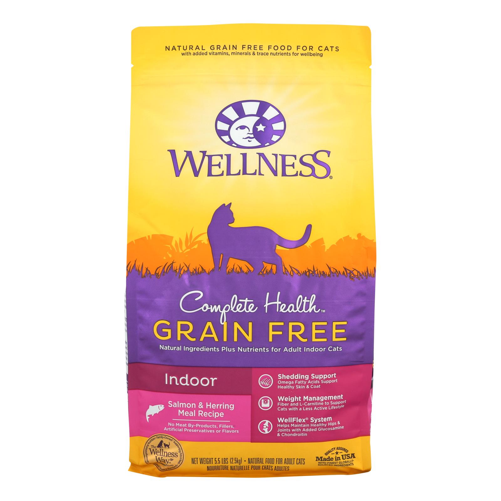 Wellness Pet Products - Cmplt Hlth Meal Salm/hrng - 4개 묶음상품 - 5.5 LB