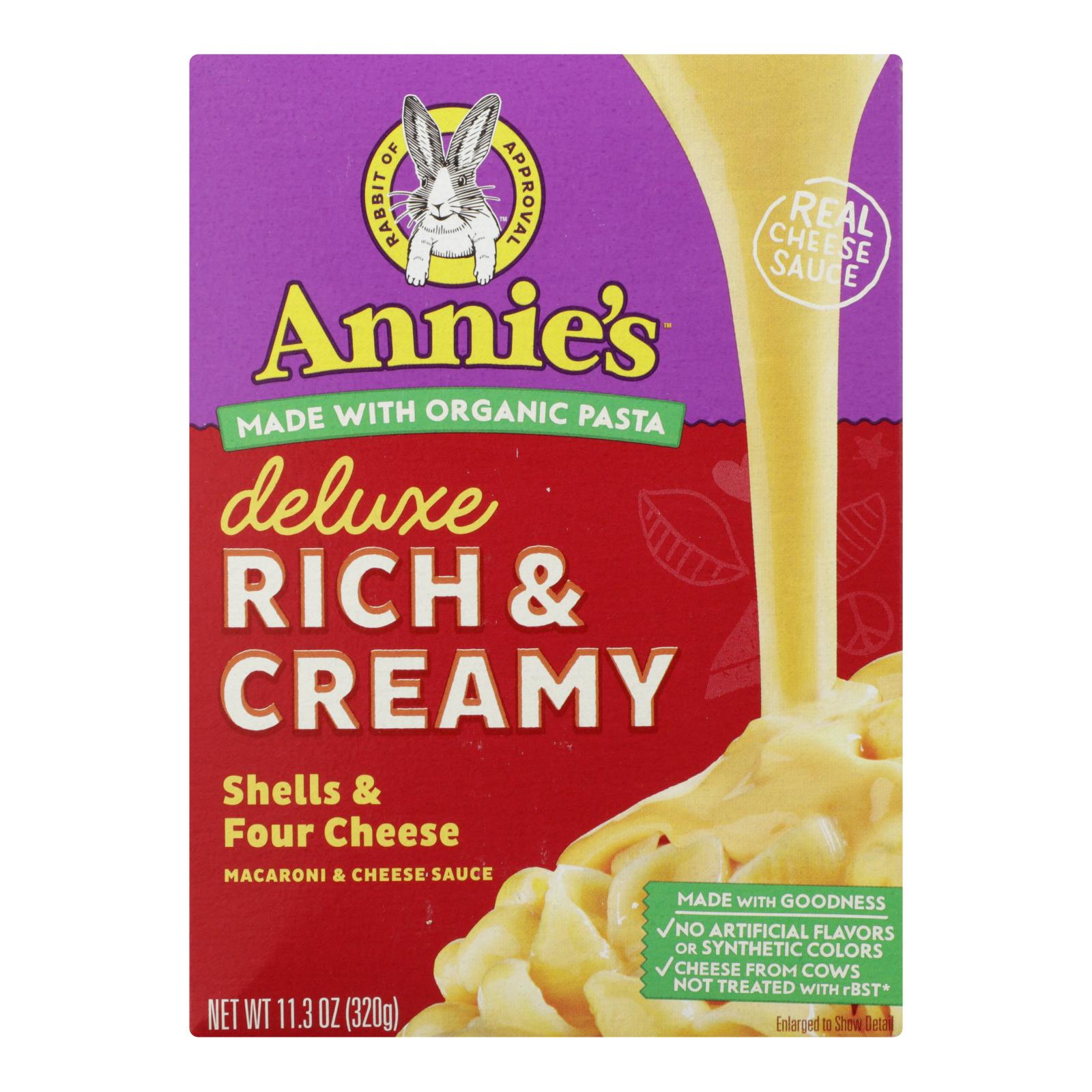 Annie's Homegrown - Mac&chs Dlx 4chs Shel - 12개 묶음상품 - 11.3 OZ